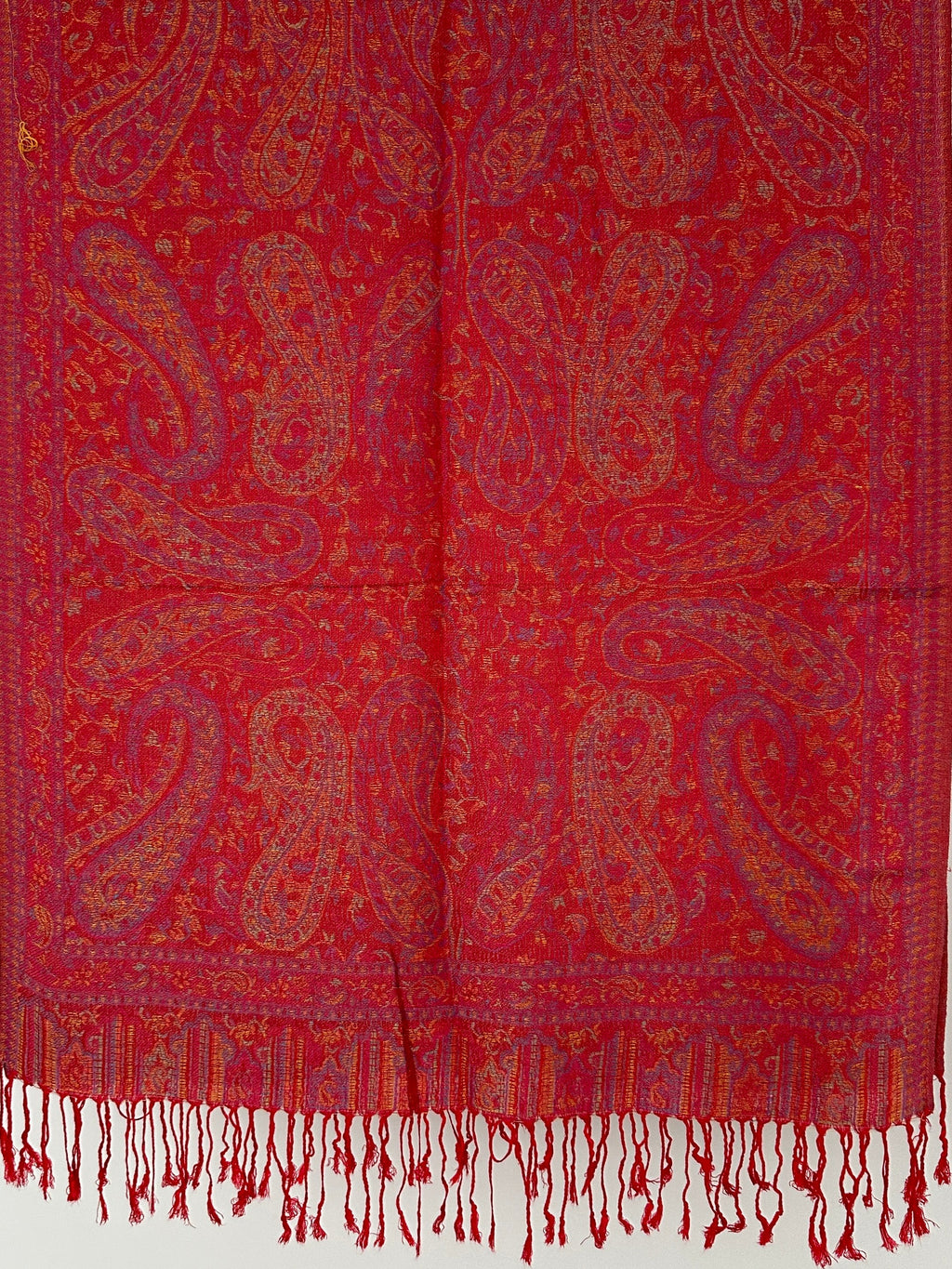 PASHMINA À MOTIFS AVEC FRANGES