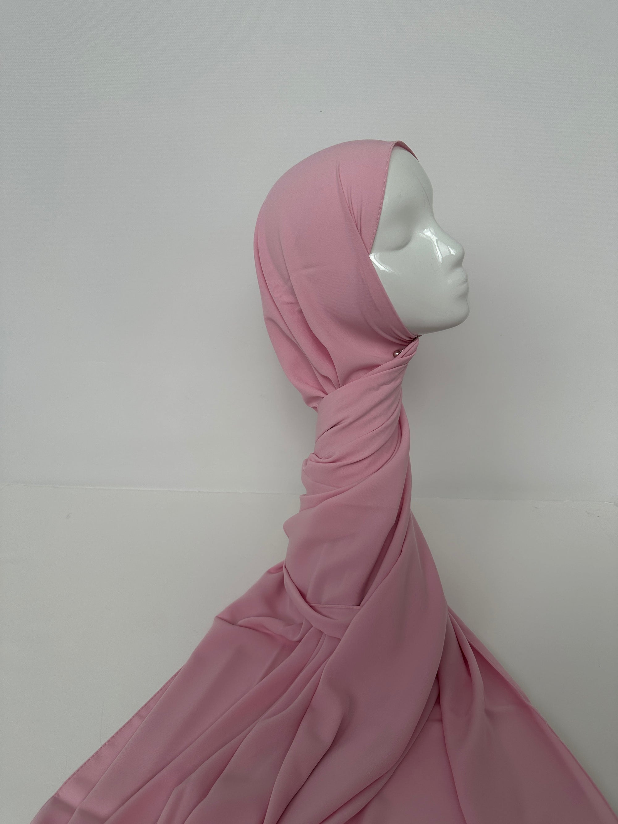 HIJAB SOIE DE MÈDINE ROSE