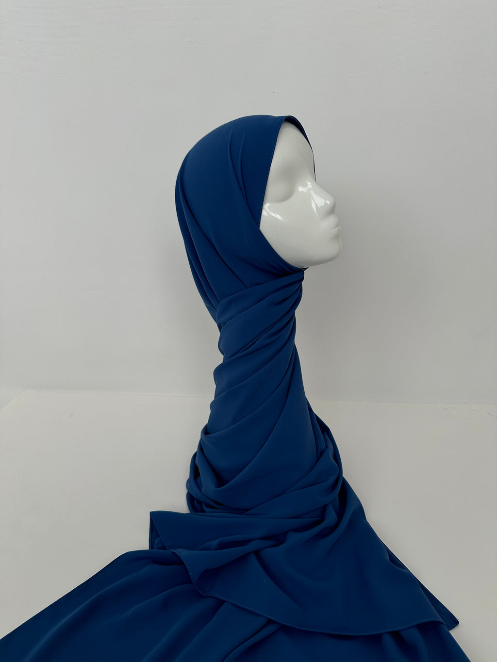 HIJAB SOIE DE MÉDINE BLEU DENIM