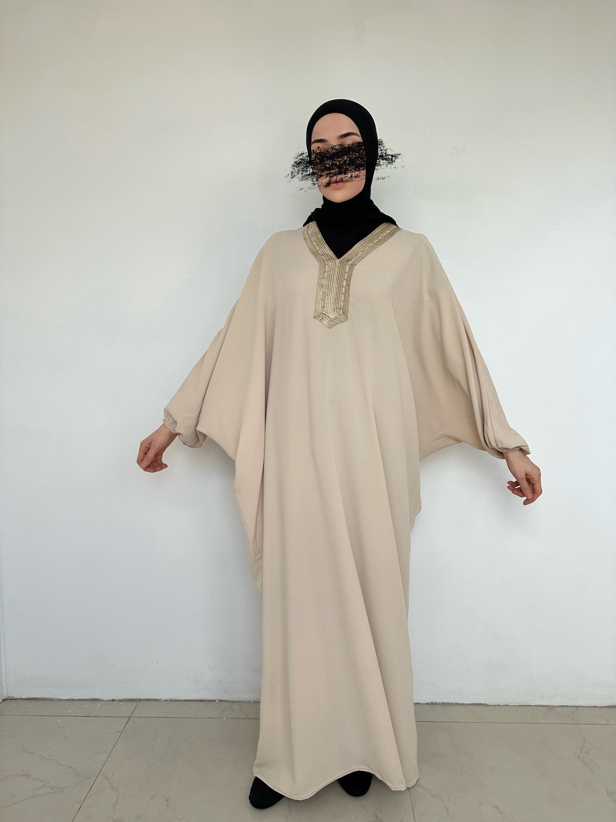 DJELLABA AYA BEIGE CLAIRE