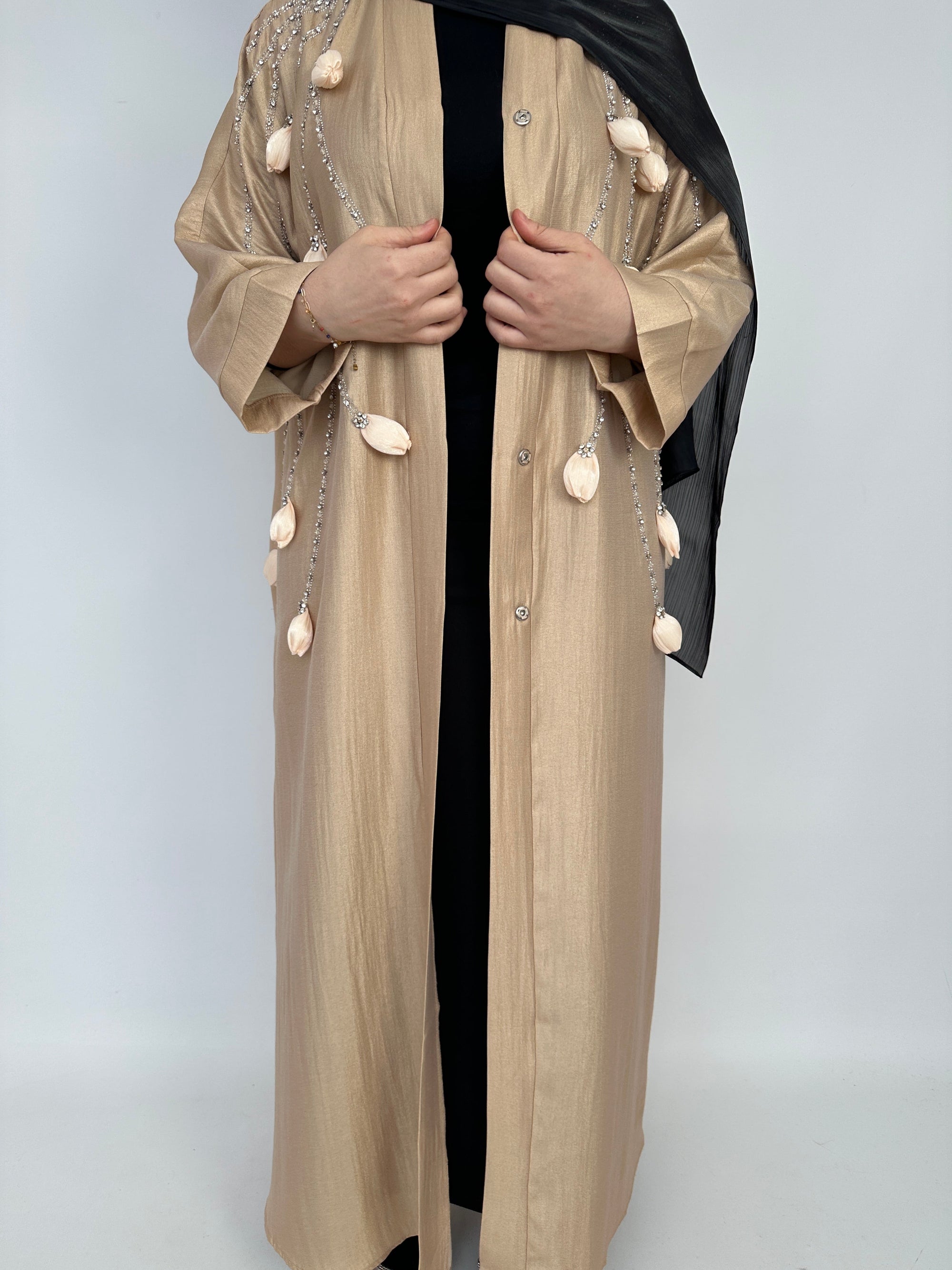 KIMONO STRASS CAMEL