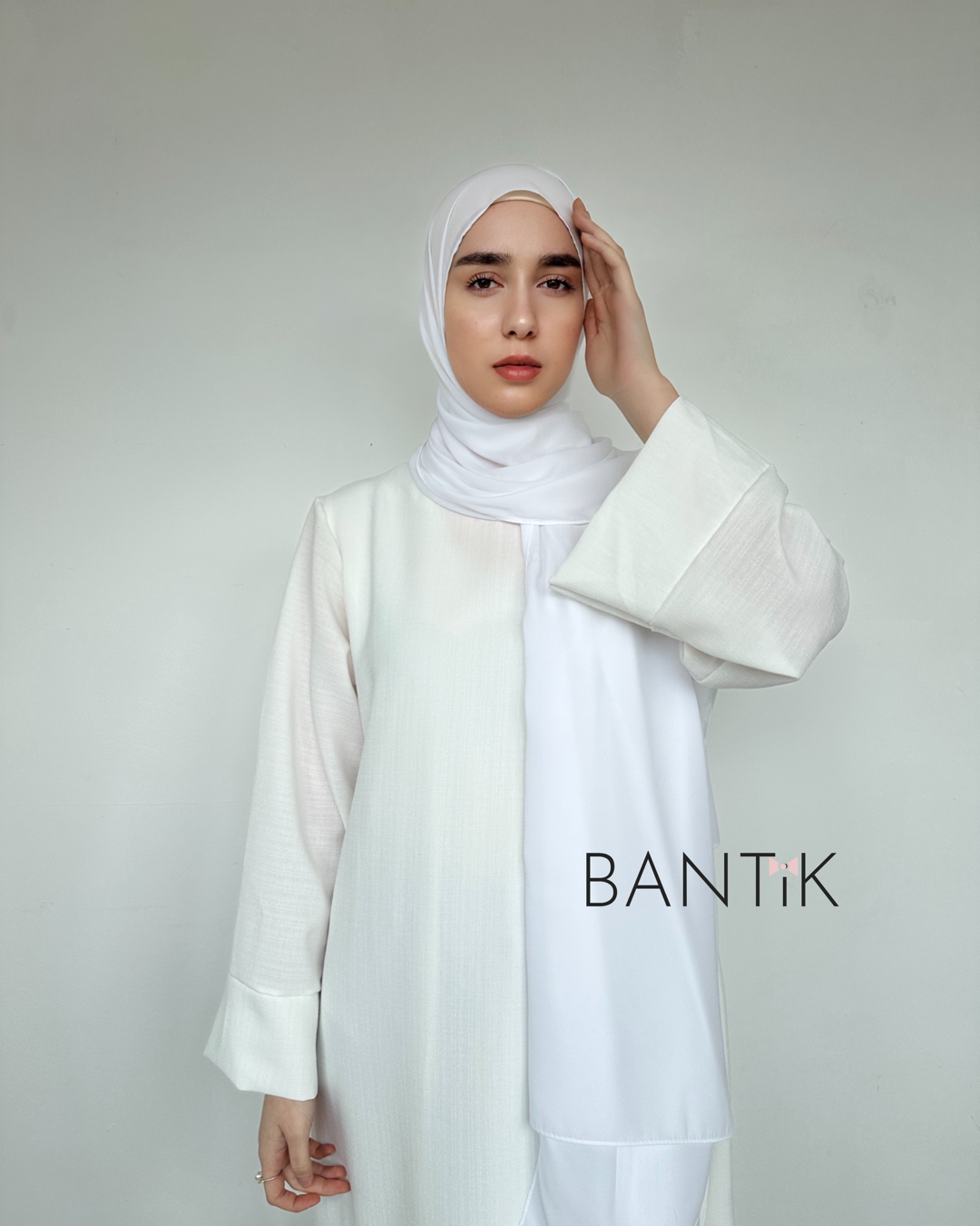 HIJAB SOIE DE MÈDINE BLANC