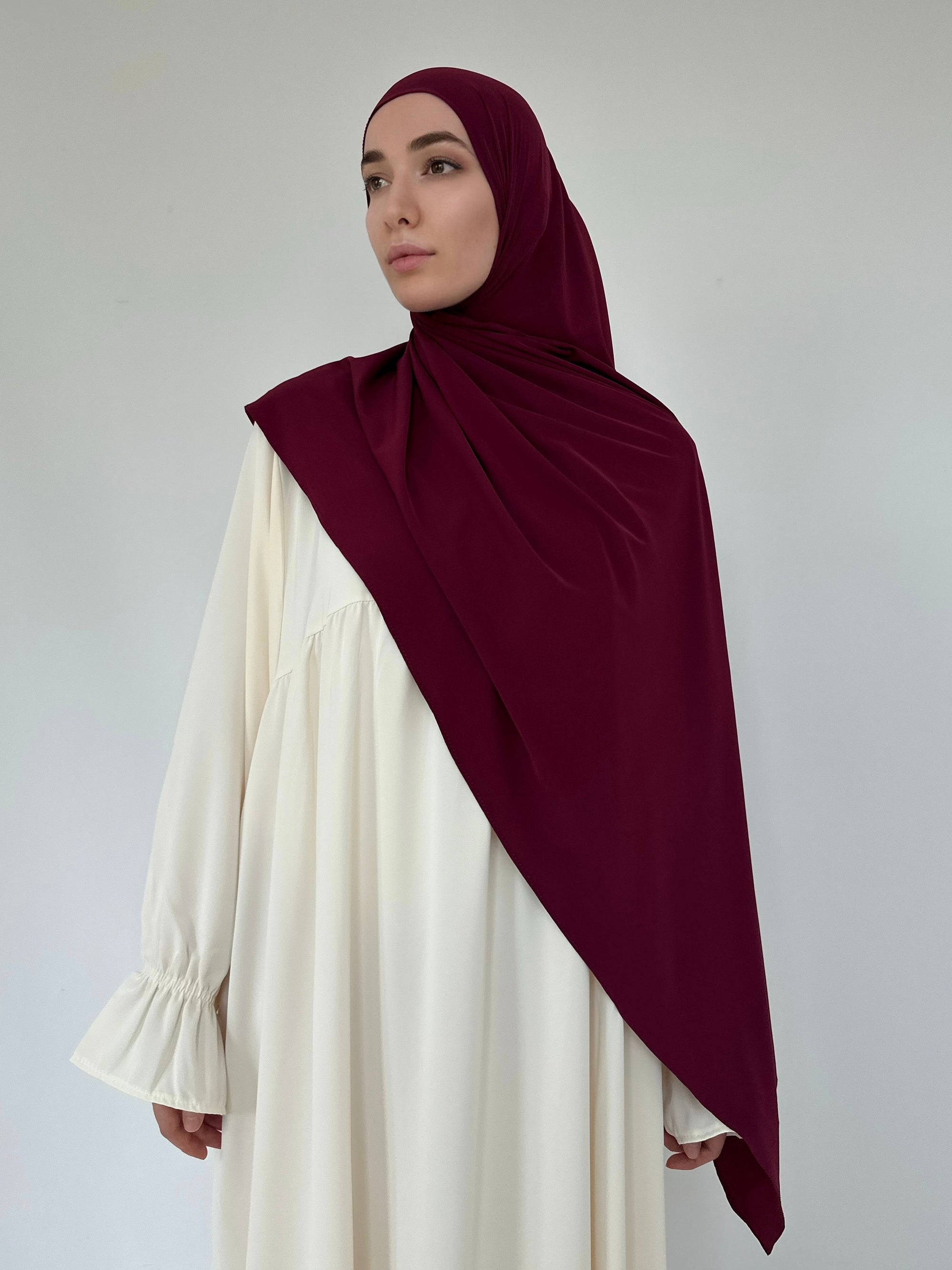 HIJAB JERSEY PLUME