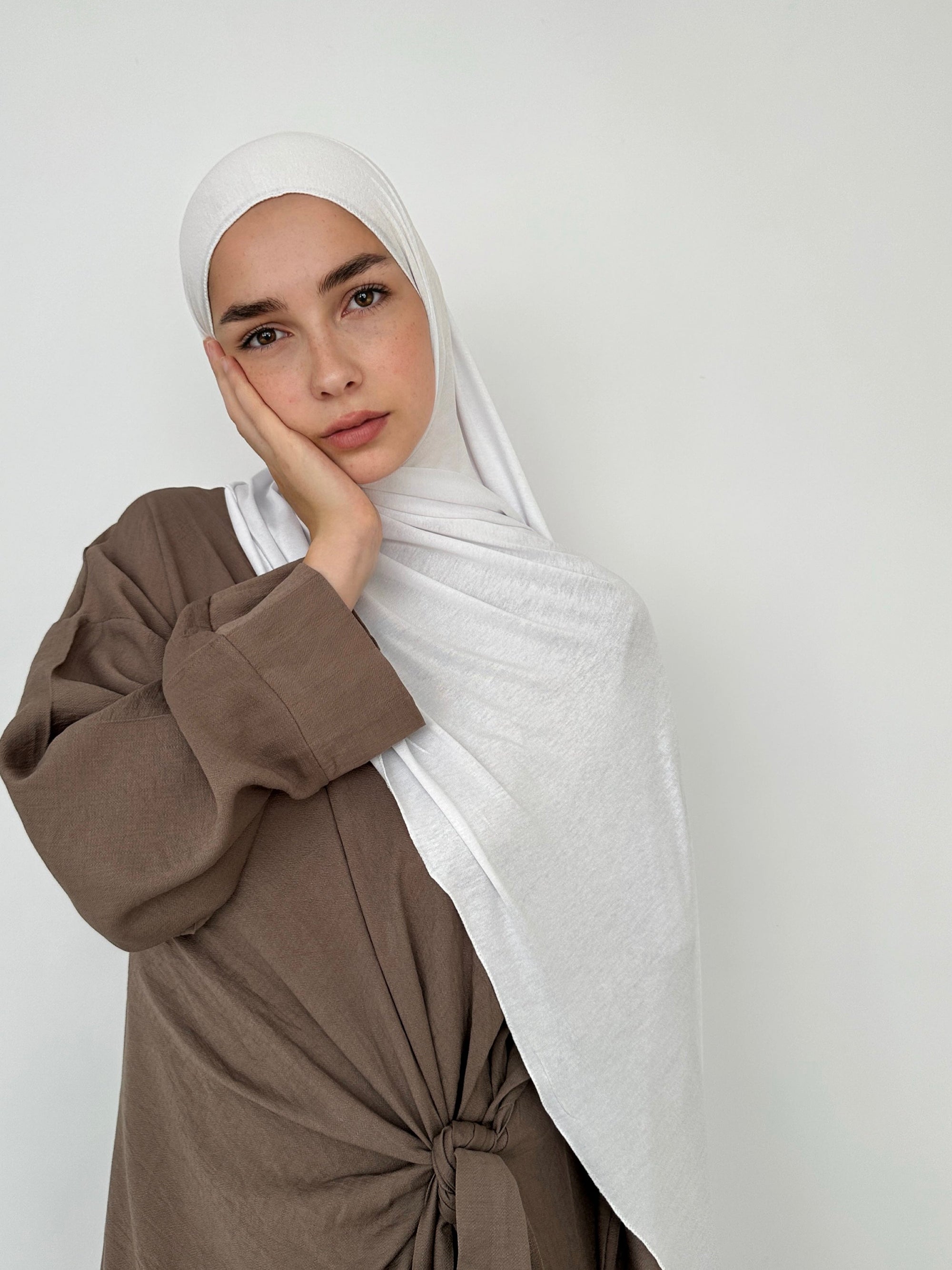 HIJAB JERSEY À ENFILER BLANC