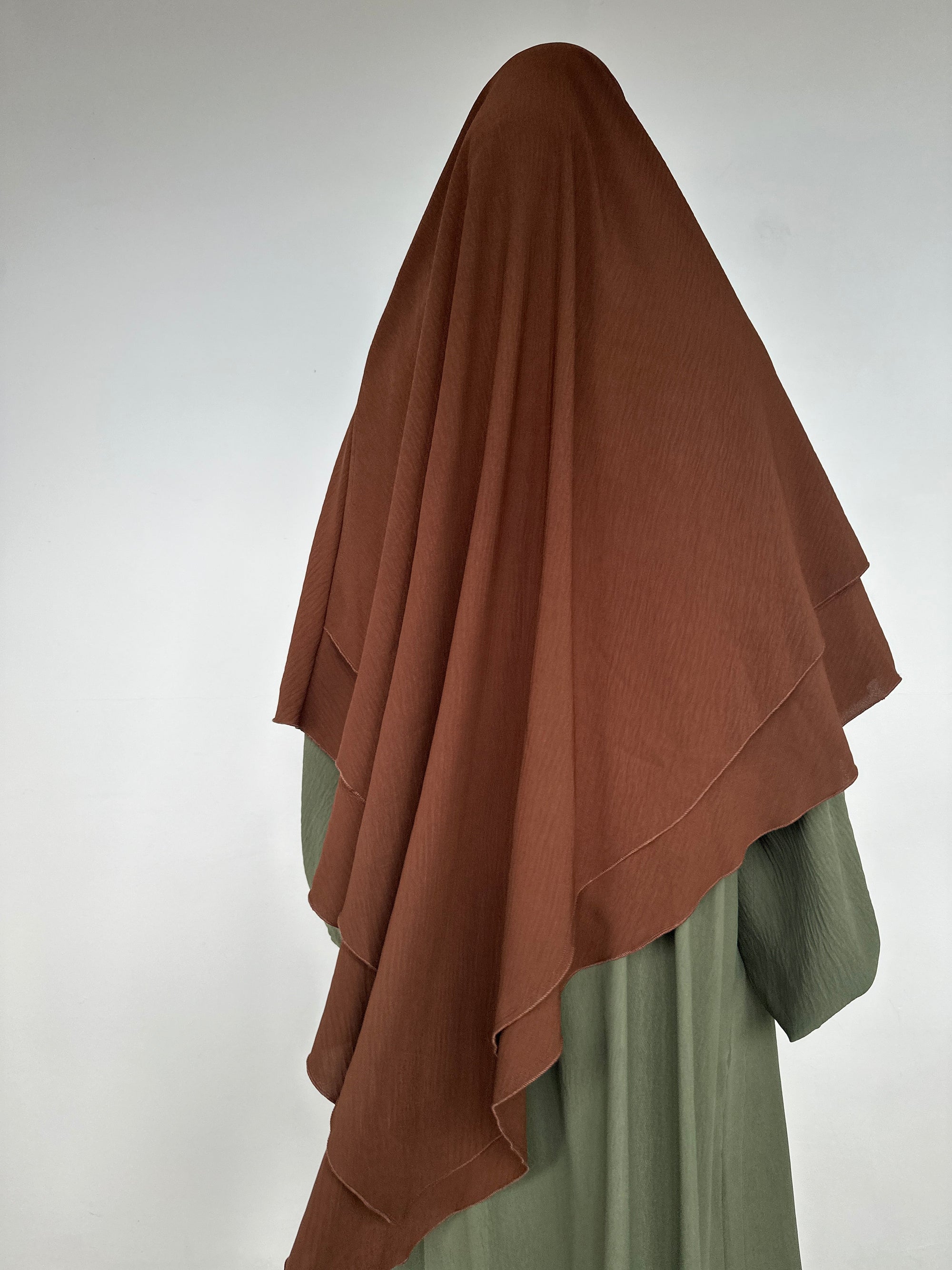 KHIMAR JAZZ 2VOILES CHOCOLAT