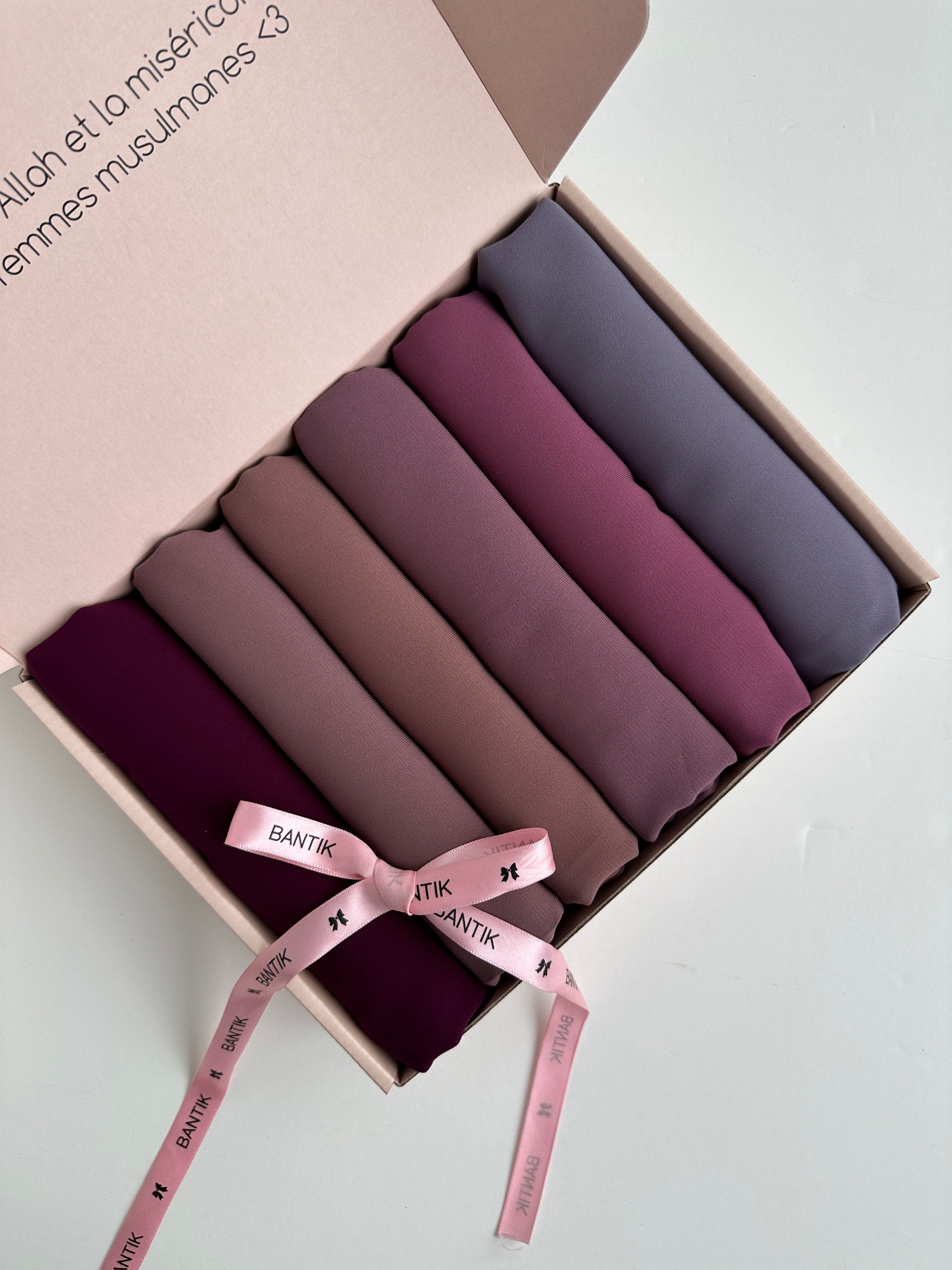 BOX 6 HIJABS SOIE DE MÈDINE