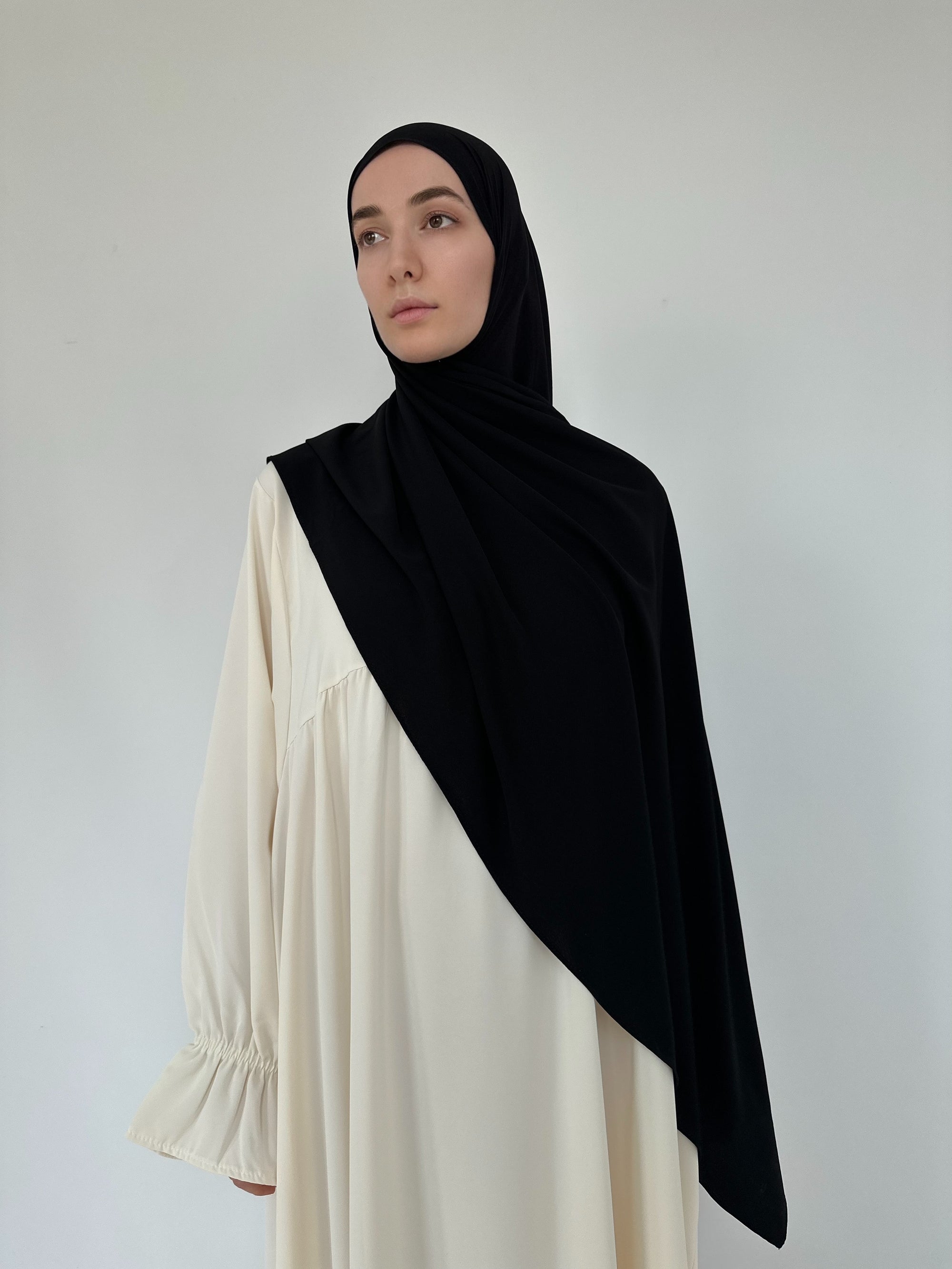 HIJAB JERSEY PLUME