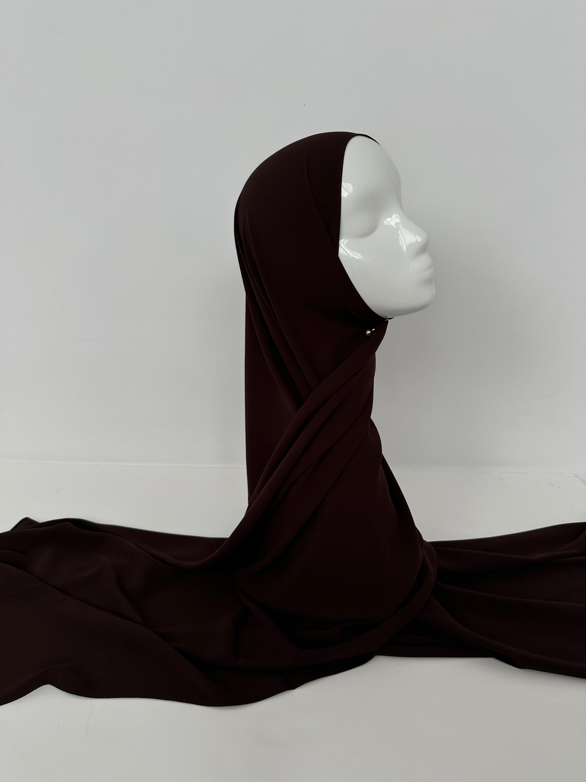 HIJAB SOIE DE MÉDINE CHOCOLAT