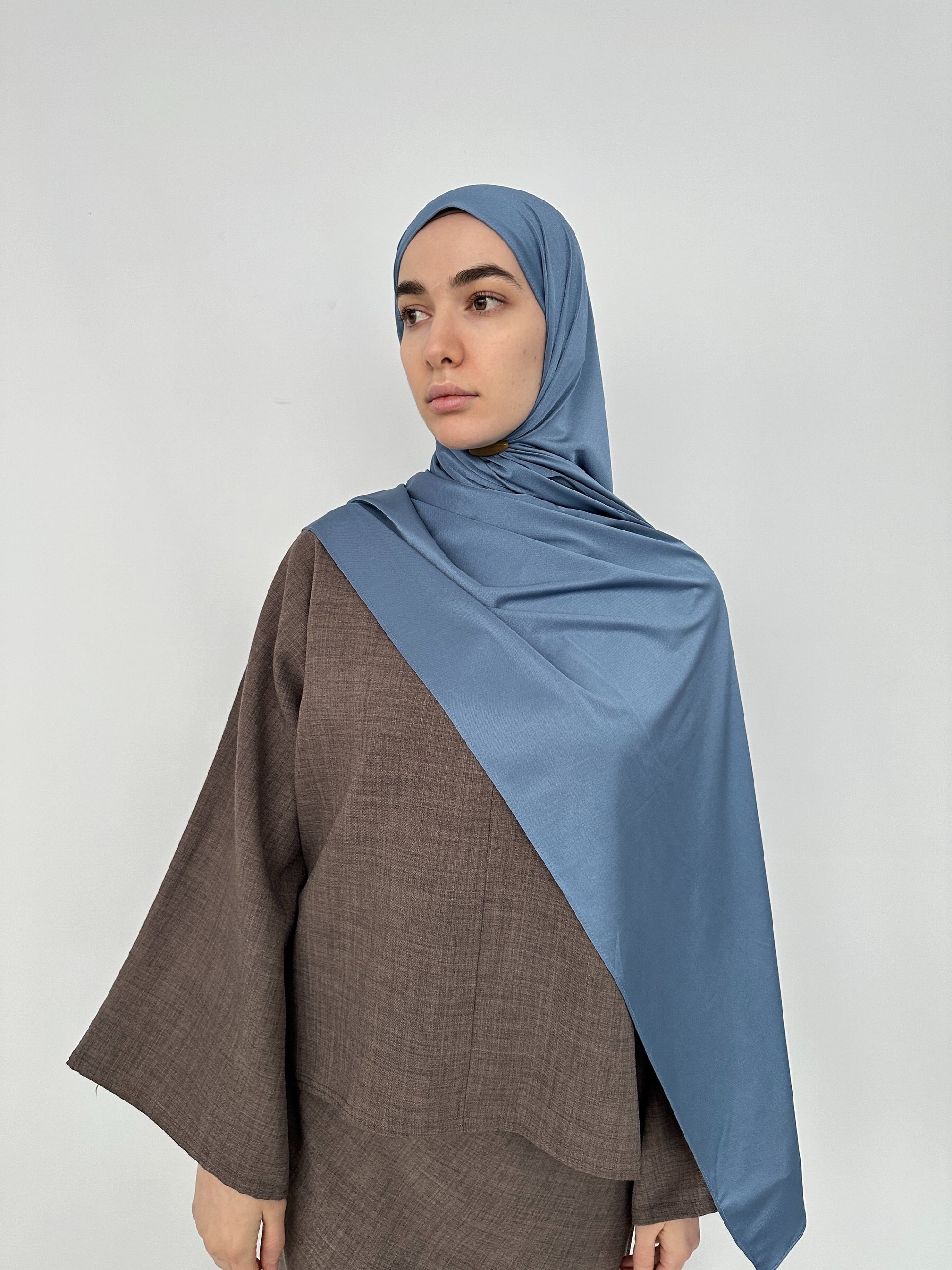 BOX DE 4 HIJABS JERSEY SATINE
