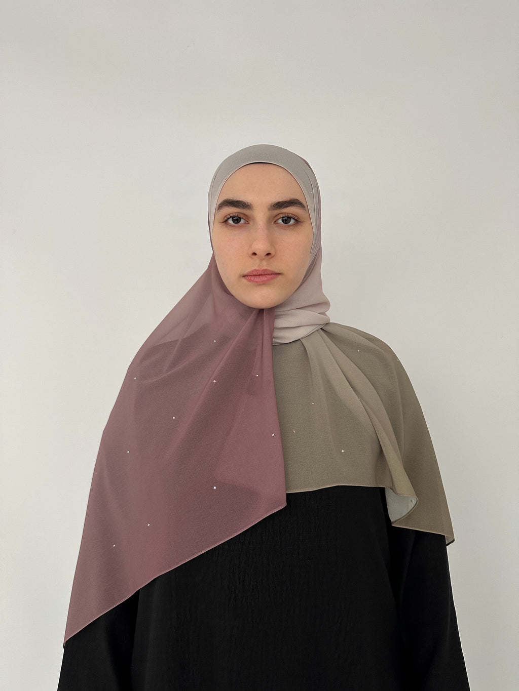 Hijab mousseline dégradé