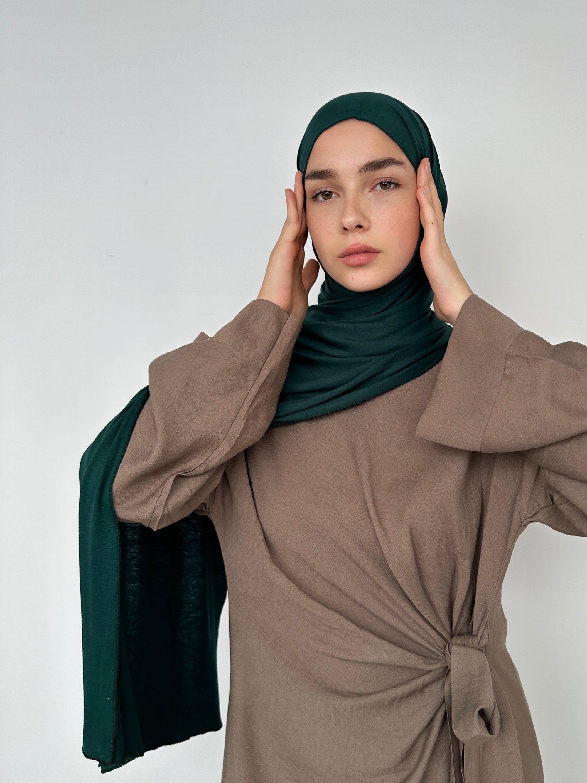 HIJAB JERSEY À ENFILER VERT