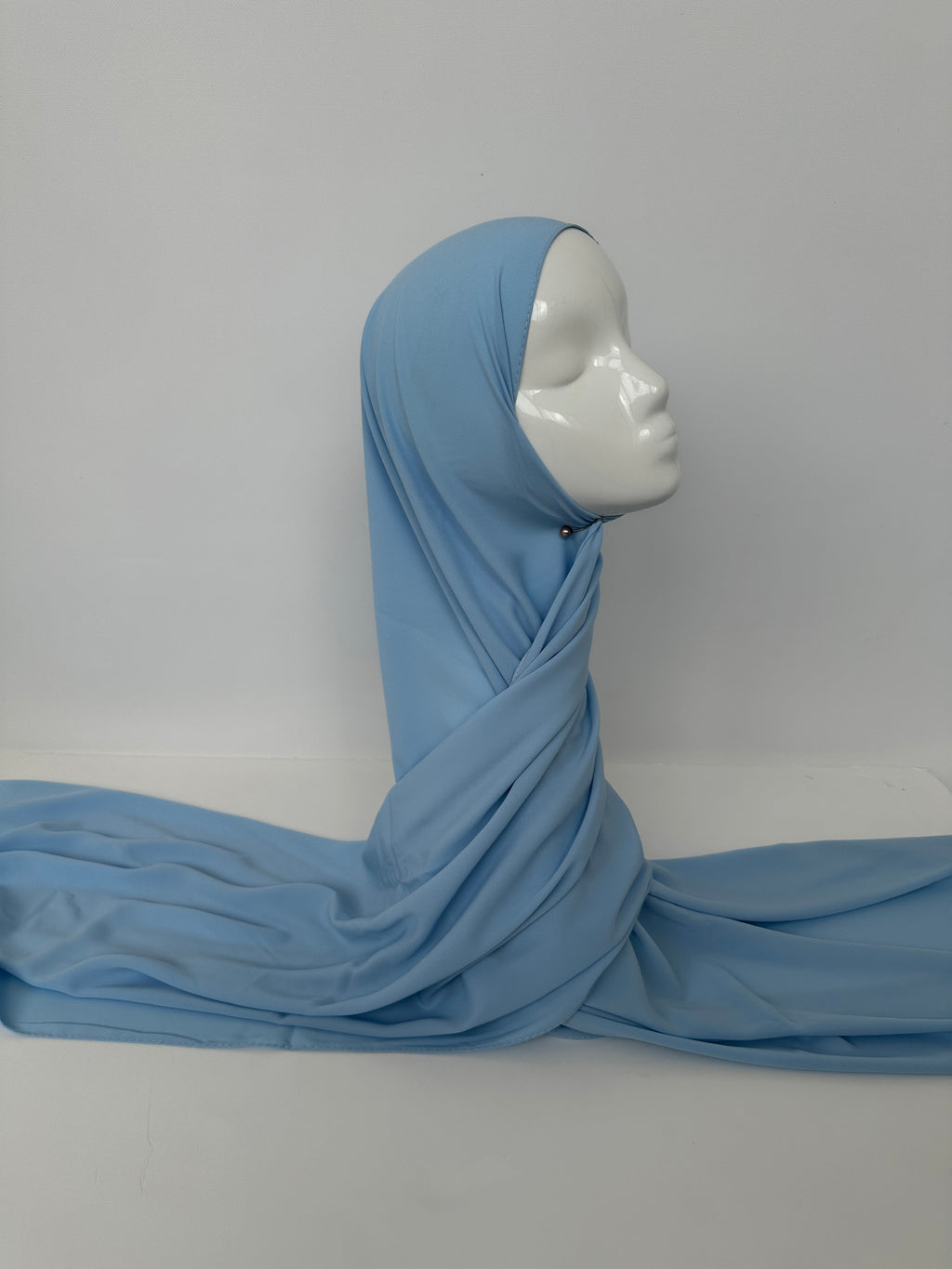 HIJAB SOIE DE MÈDINE BLEU CIEL