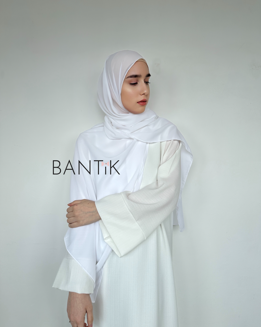 HIJAB SOIE DE MÈDINE BLANC