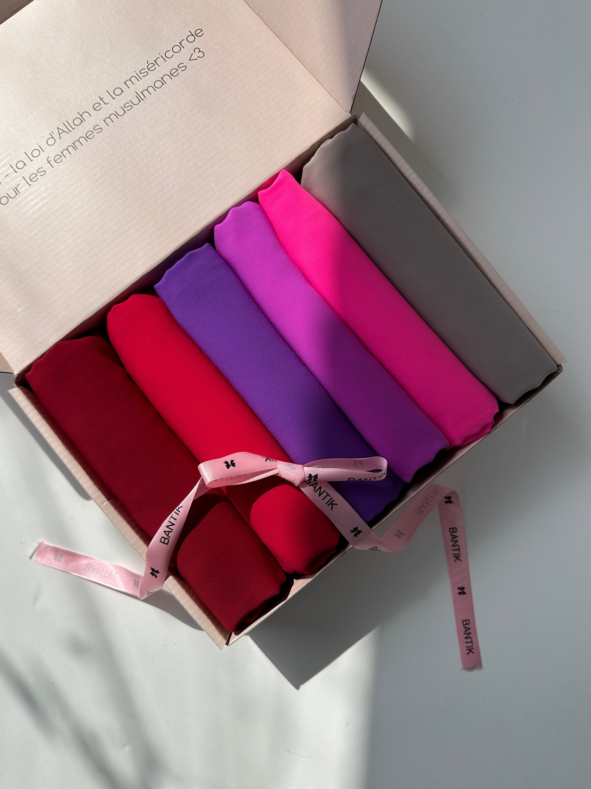 BOX 6 HIJABS SOIE DE MÈDINE