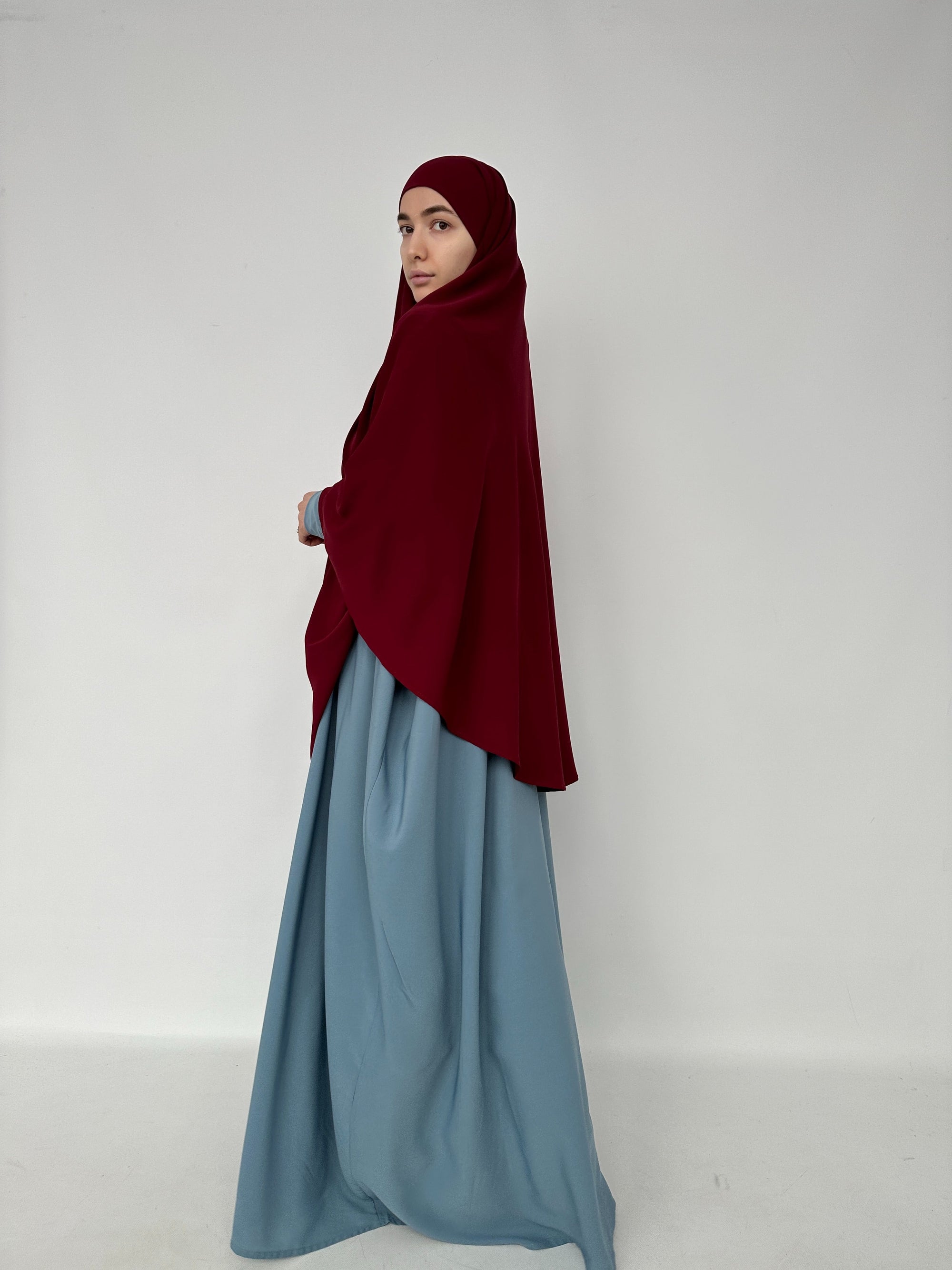 KHIMAR ARRONDI SOIE DE MÉDINE BORDEAUX