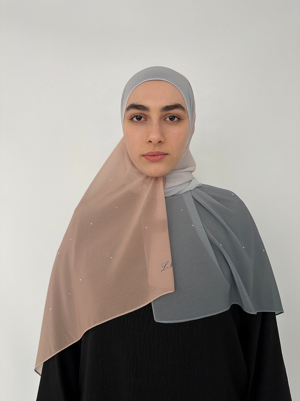 Hijab mousseline dégradé