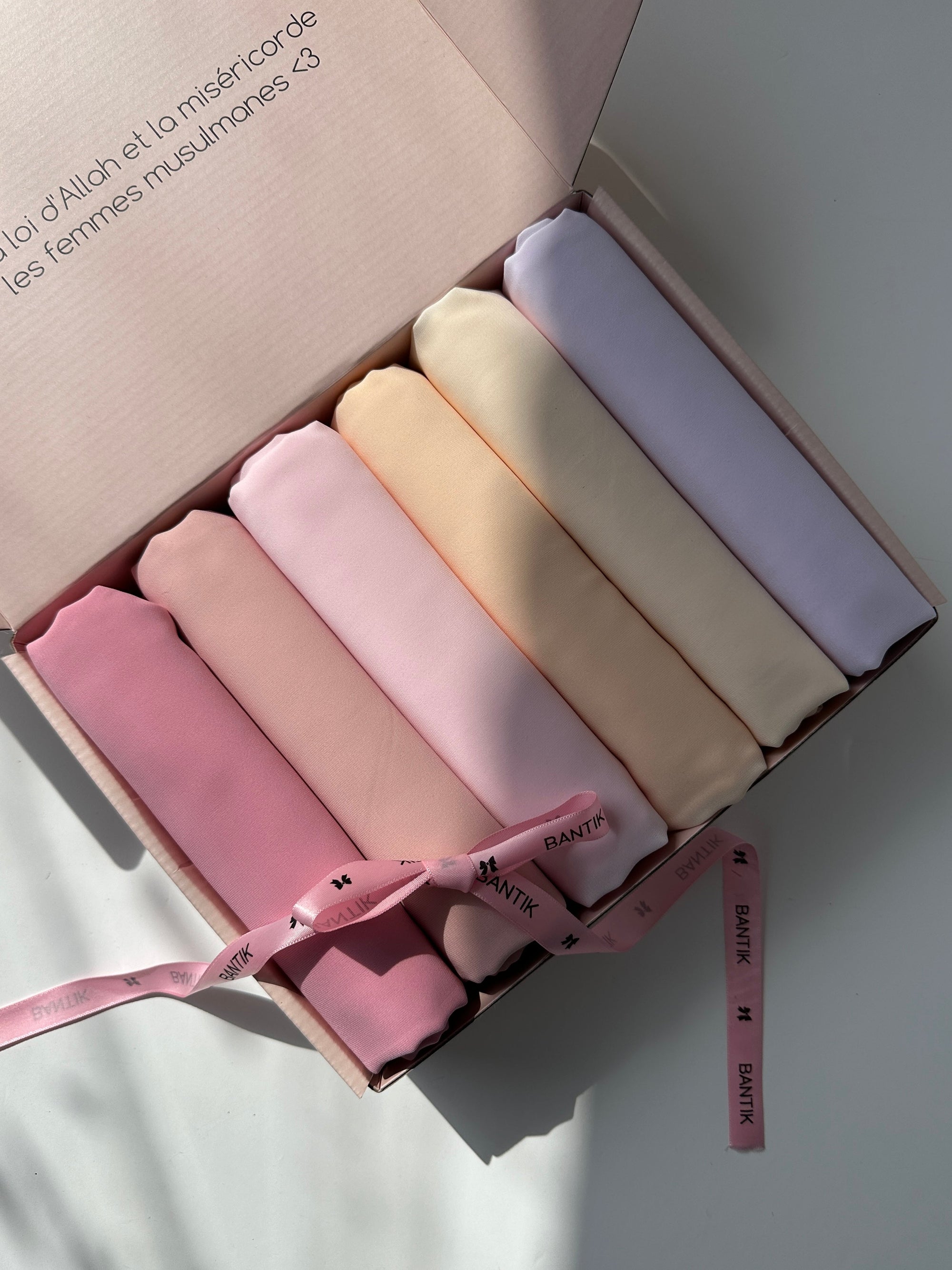 BOX 6 HIJABS SOIE DE MÈDINE