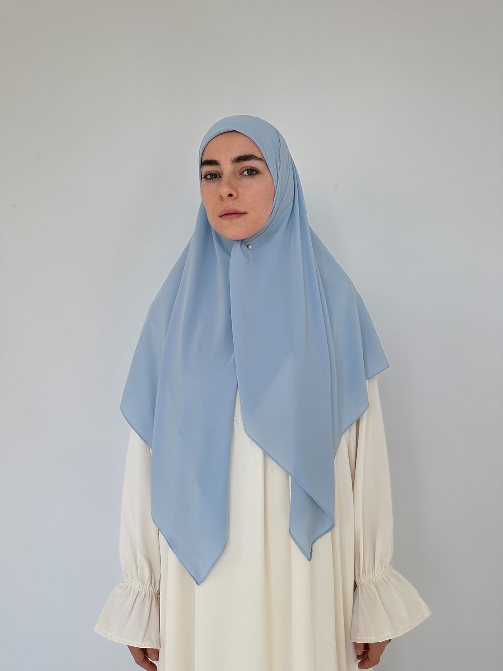 HIJAB CARRÉ JERSEY PLUME