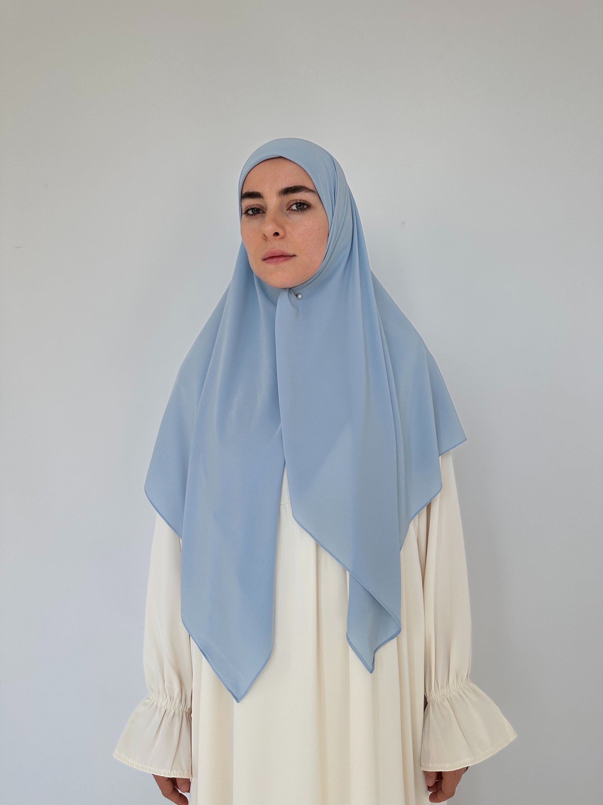 HIJAB CARRÉ JERSEY PLUME