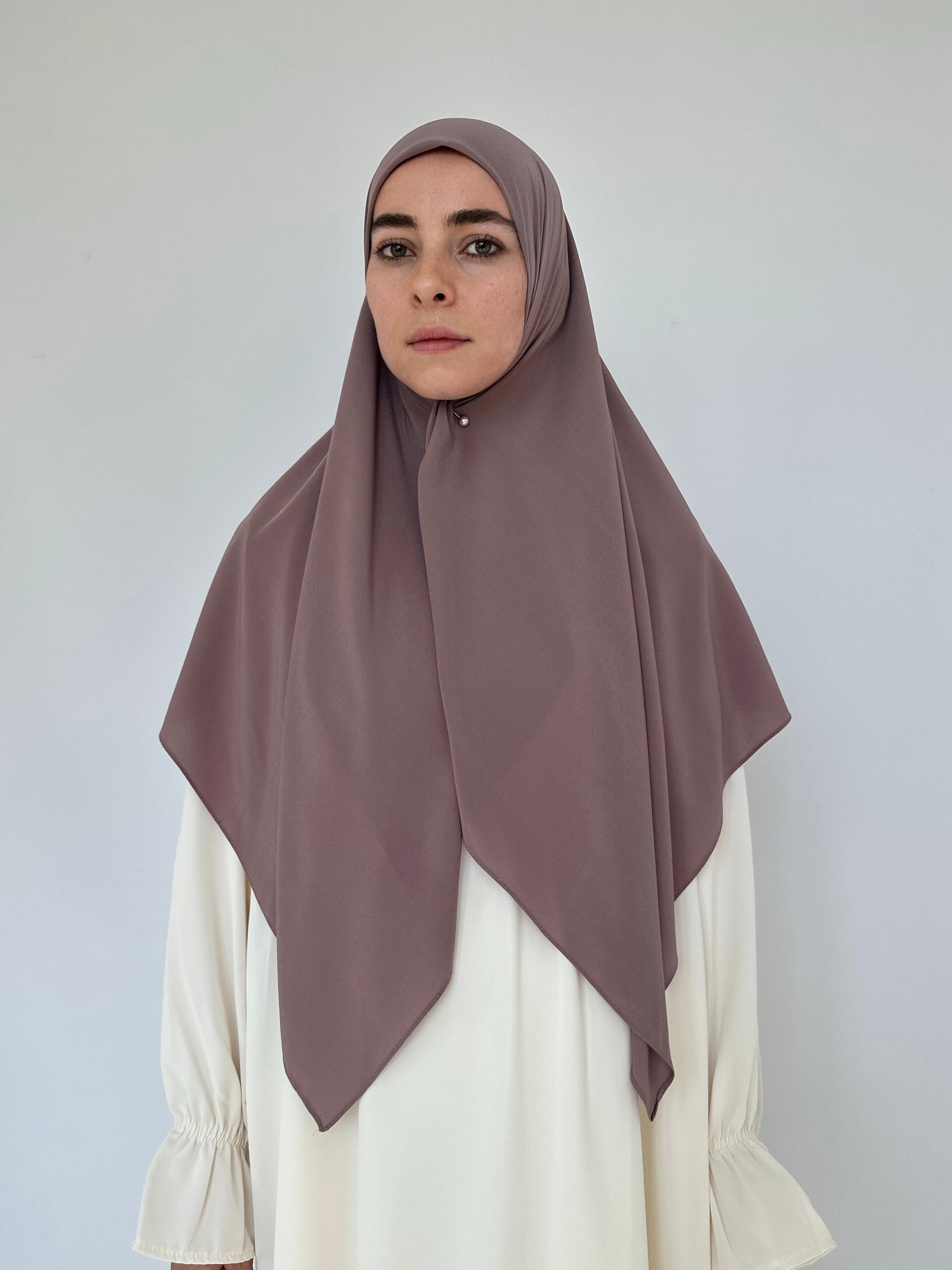 HIJAB CARRÉ JERSEY PLUME