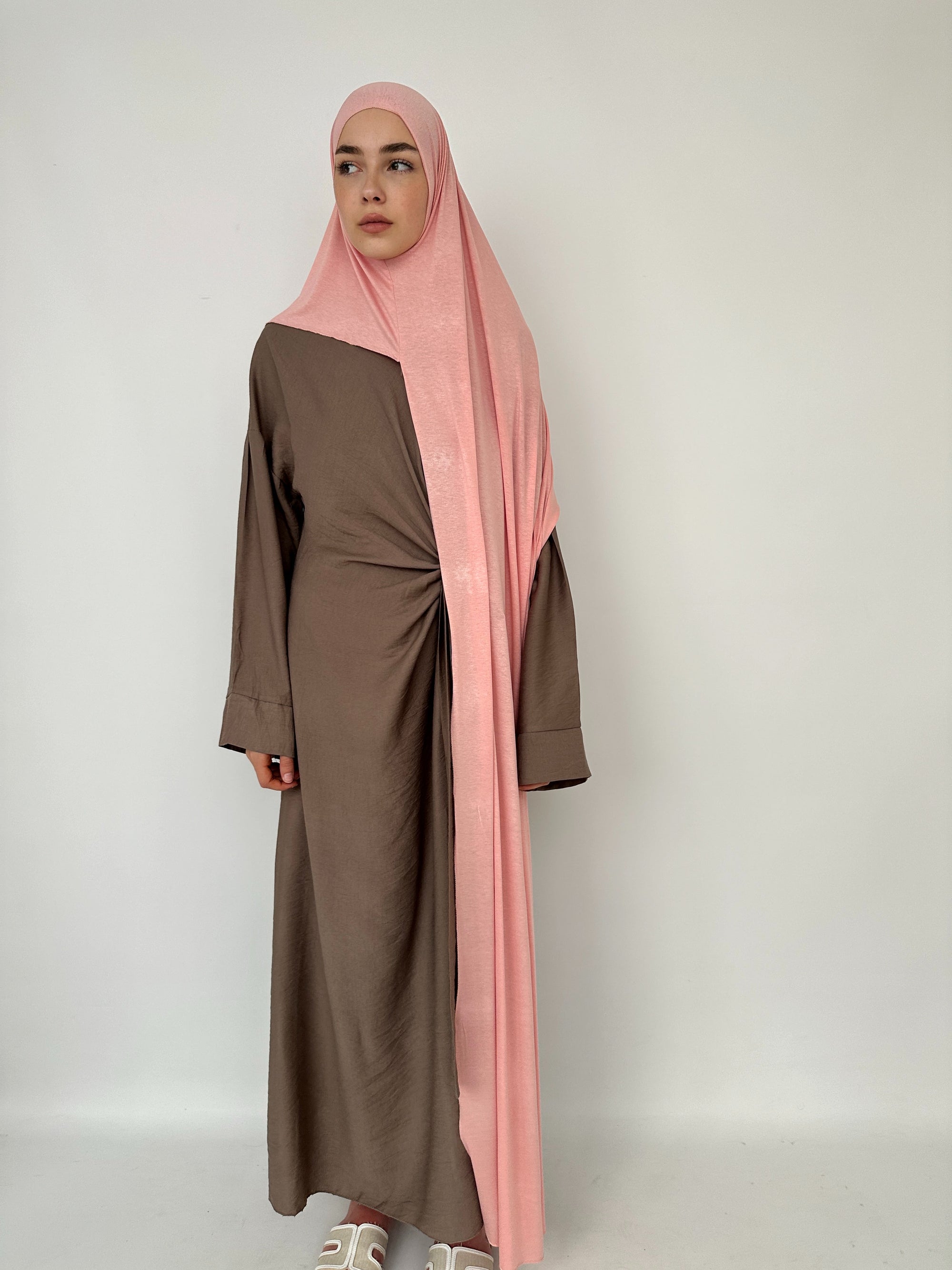 HIJAB JERSEY À ENFILER ROSE PÂLE