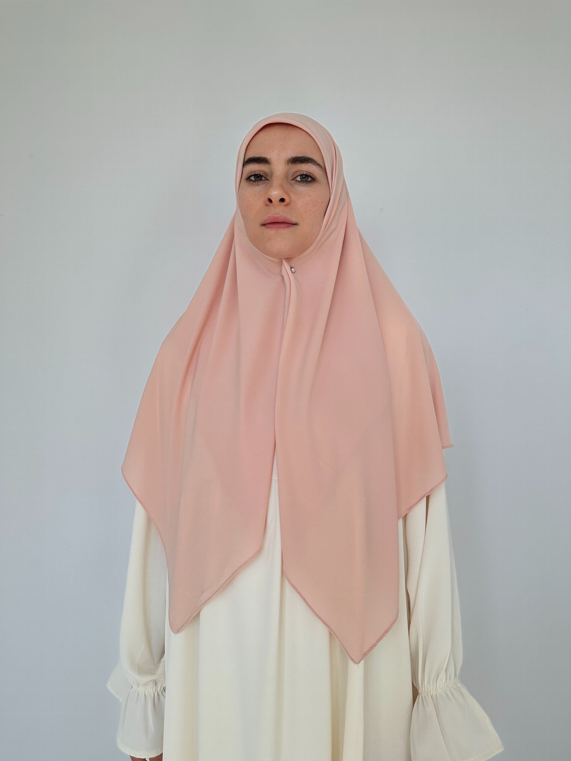 HIJAB CARRÉ JERSEY PLUME