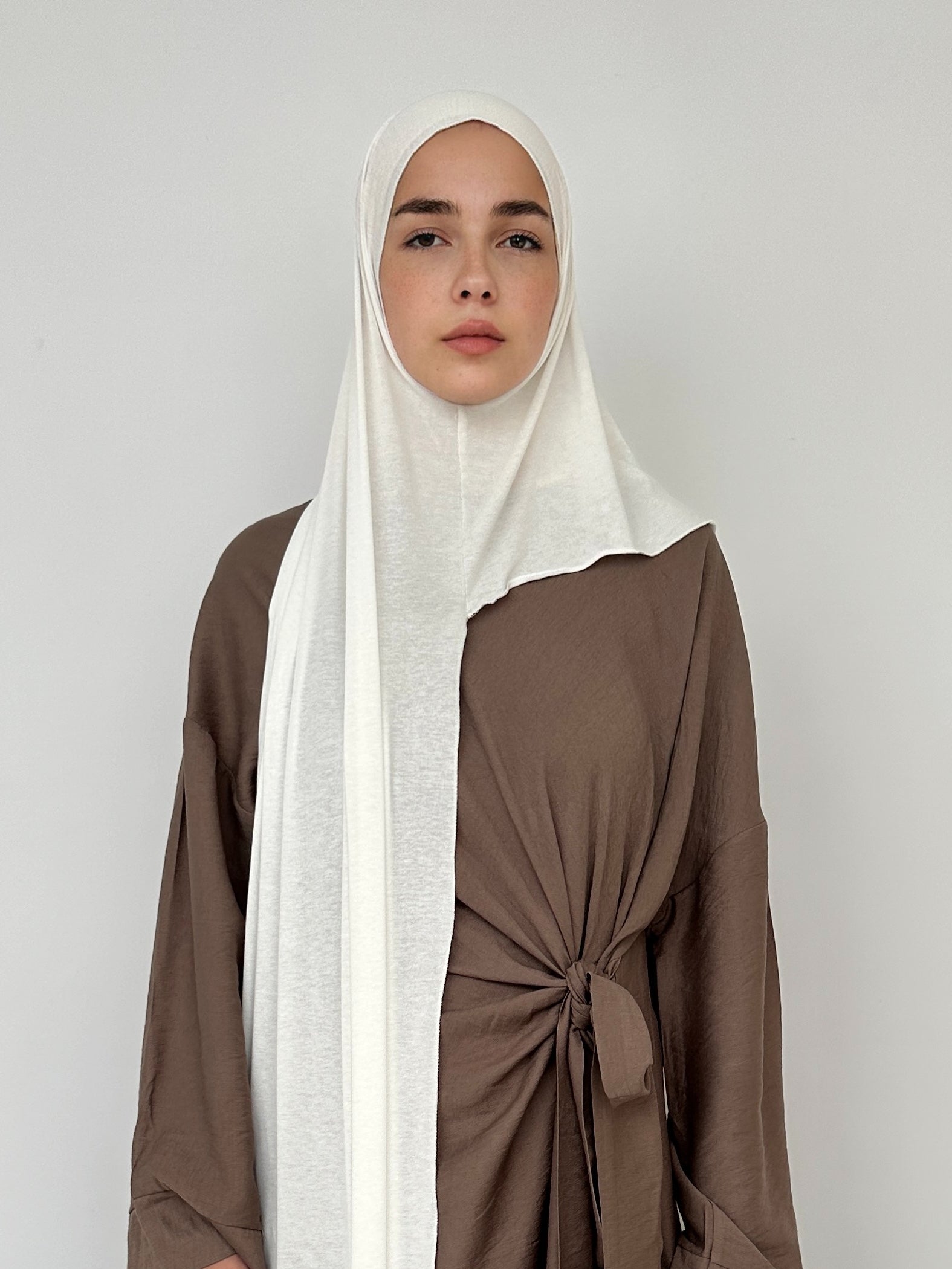 HIJAB JERSEY À ENFILER CRÈME