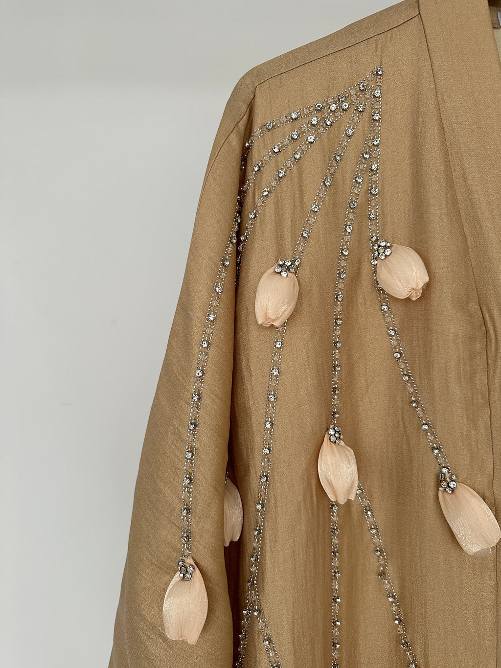 KIMONO STRASS CAMEL