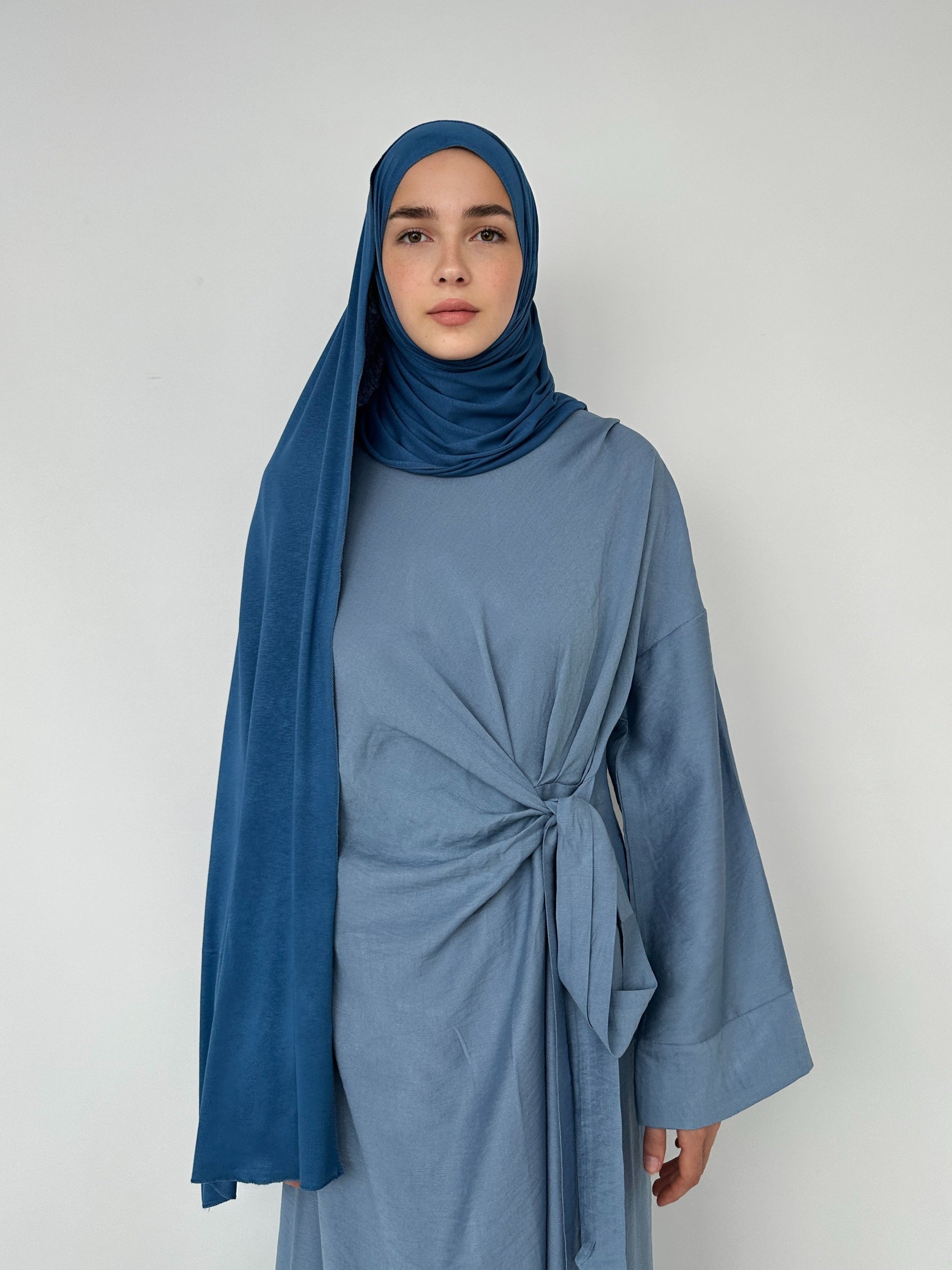 HIJAB JERSEY À ENFILER BLEU