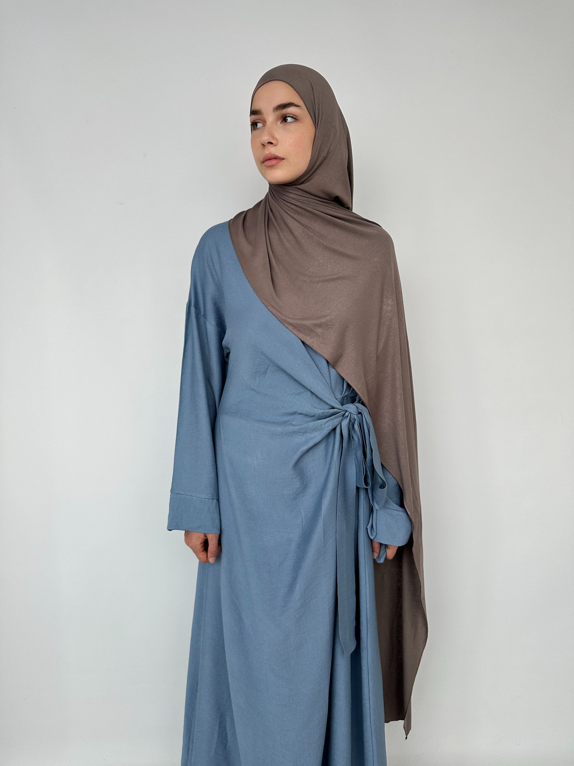 HIJAB JERSEY Â ENFILER TAUPE