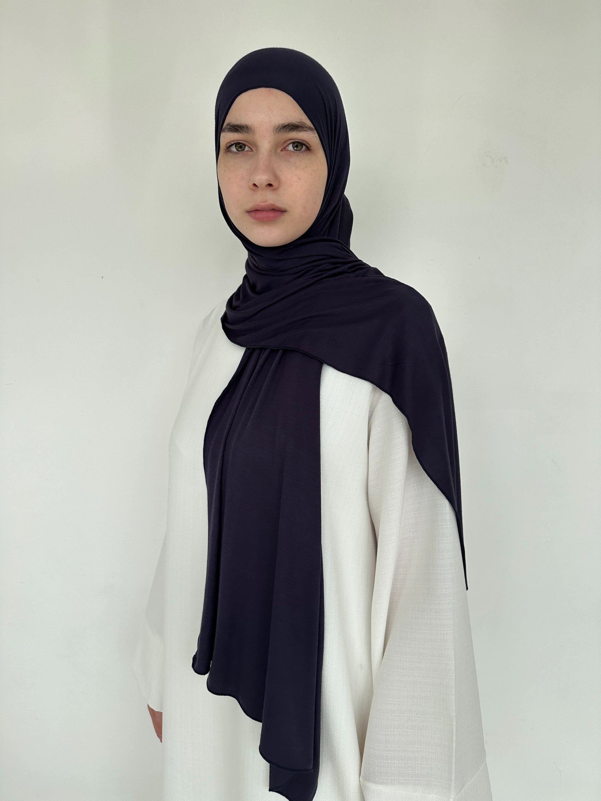 HIJAB JERSEY BLUE FONCÉ