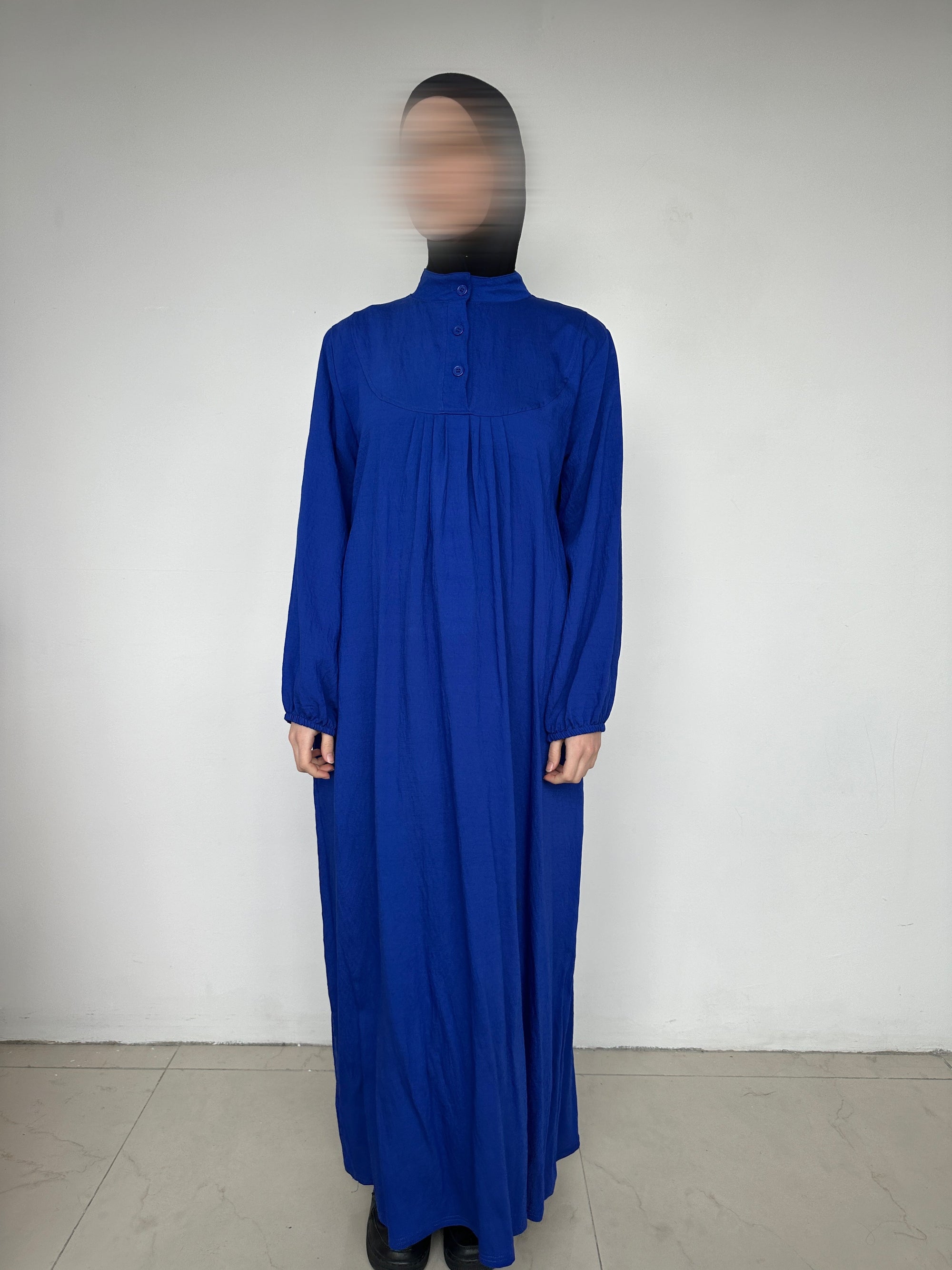 ROBE LINA LONGUE BLEU