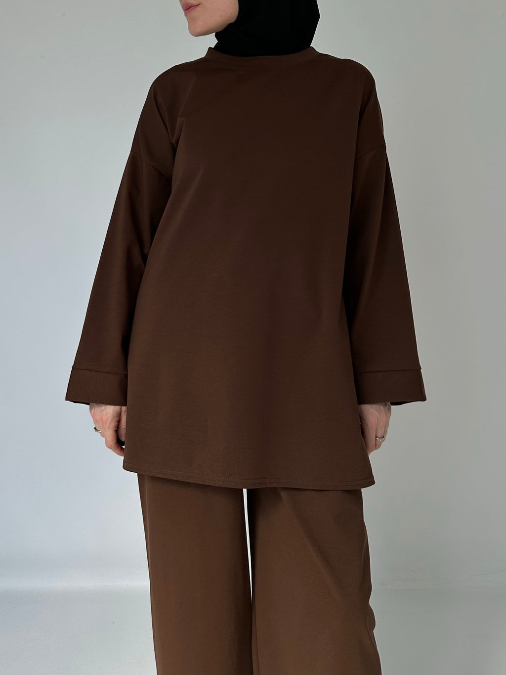 T-SHIRT OVERSIZE CHOCOLATE
