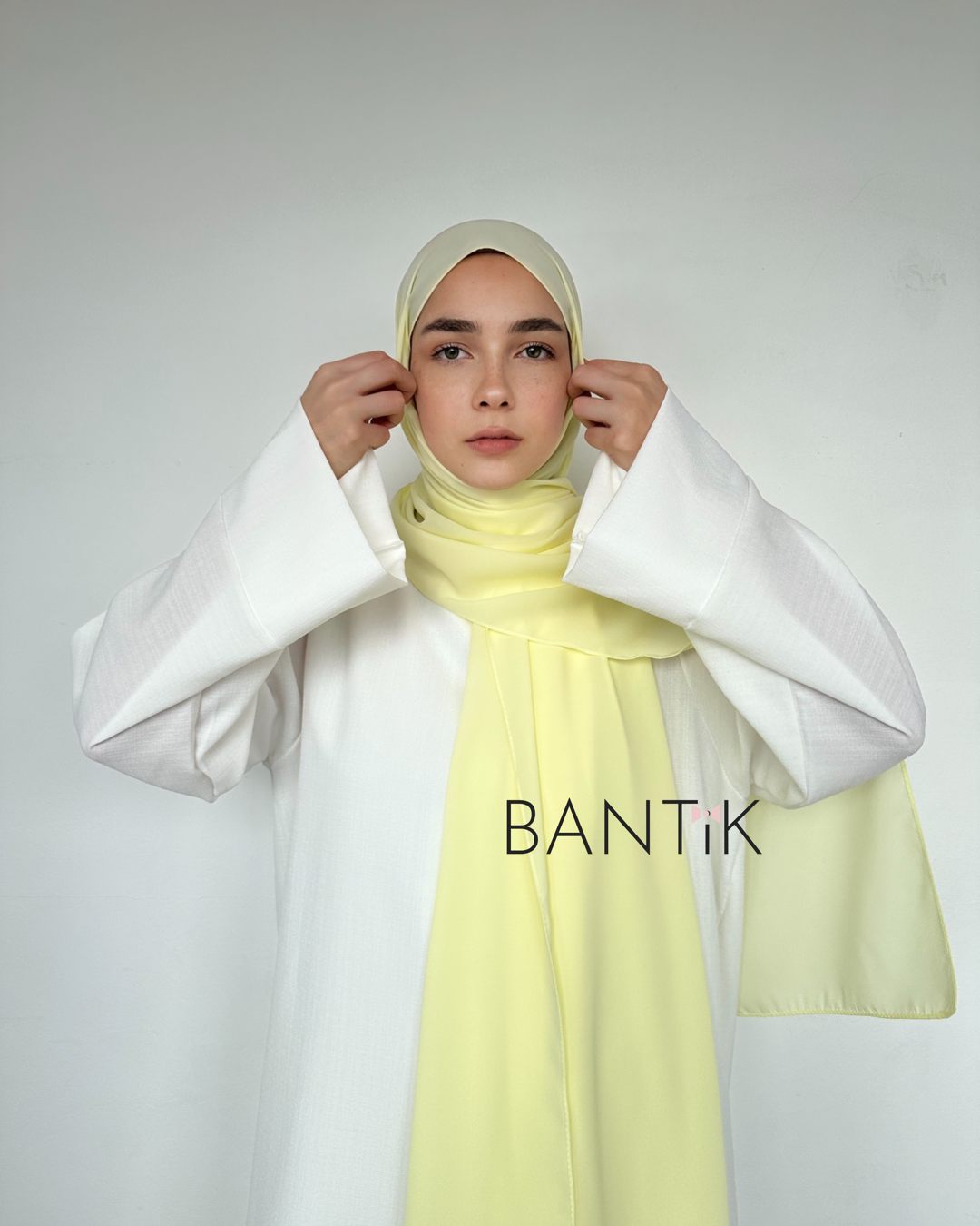 HIJAB SOIE DE MÈDINE CITRON