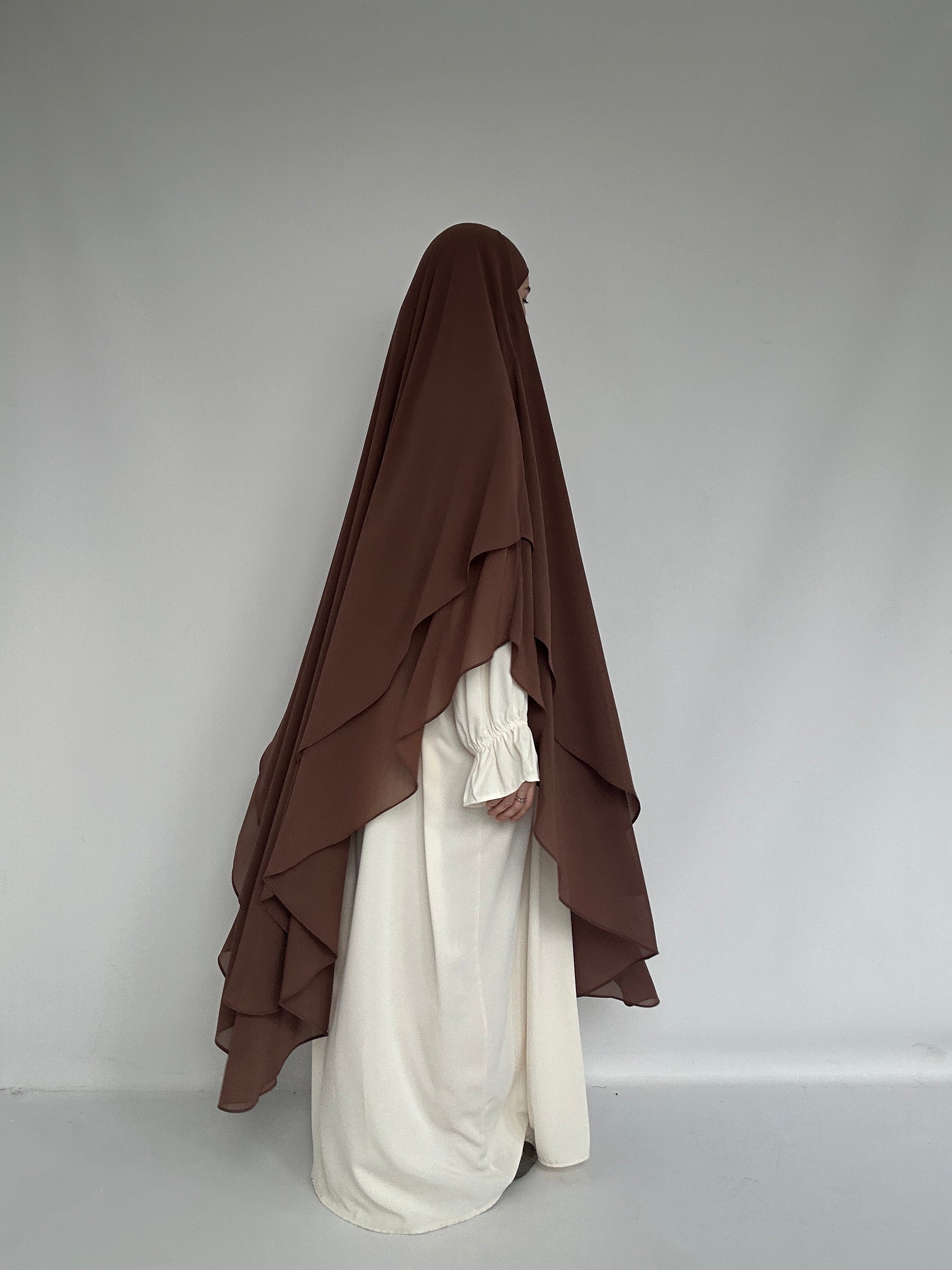 KHIMAR XXL MOUSSELINE TERRACOTTA