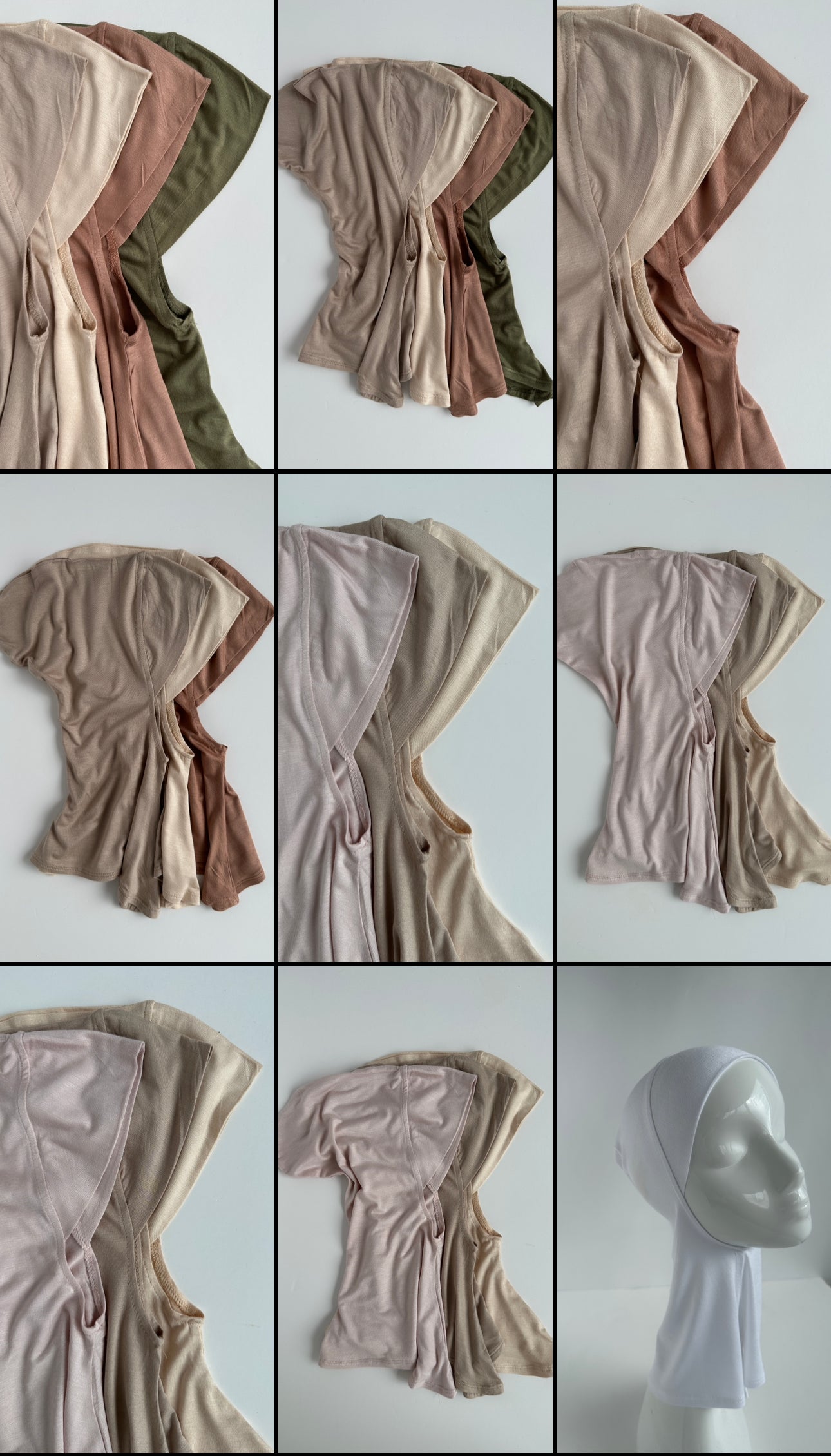 LOT 3 CAGOULE SOUS HIJAB