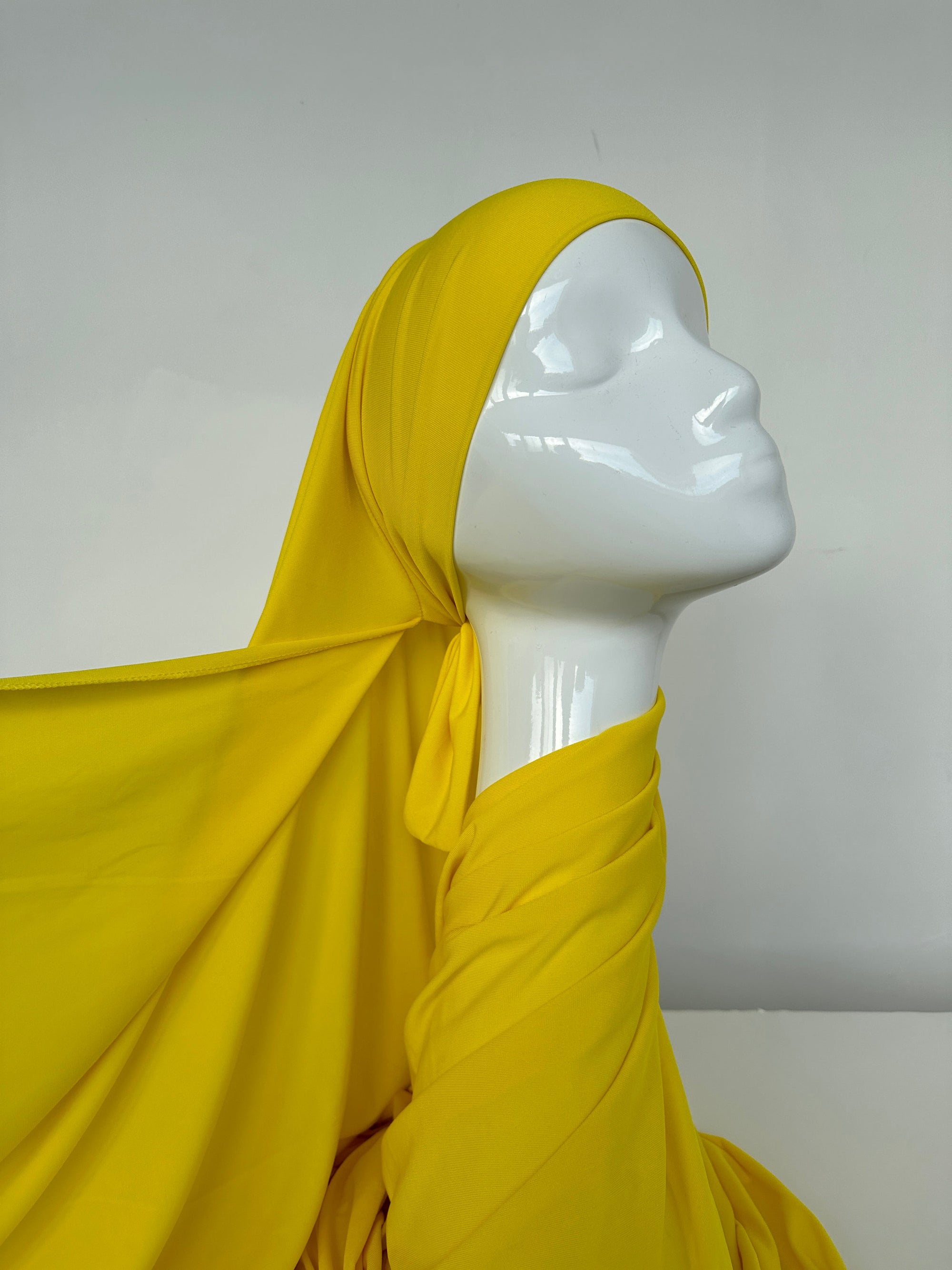HIJABS JERSEY PREMIUM XL À NOUER CITRON