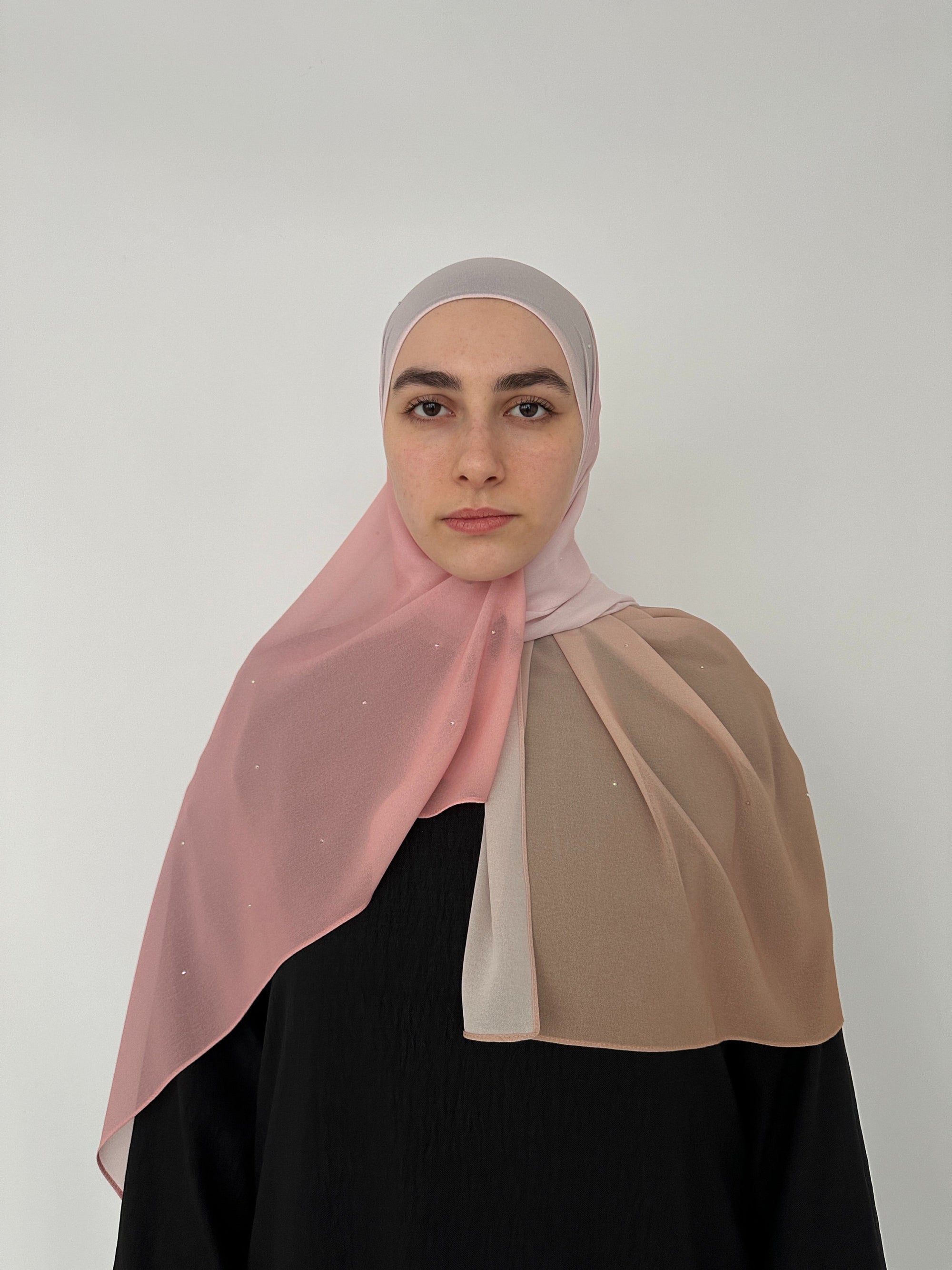 Hijab mousseline dégradé