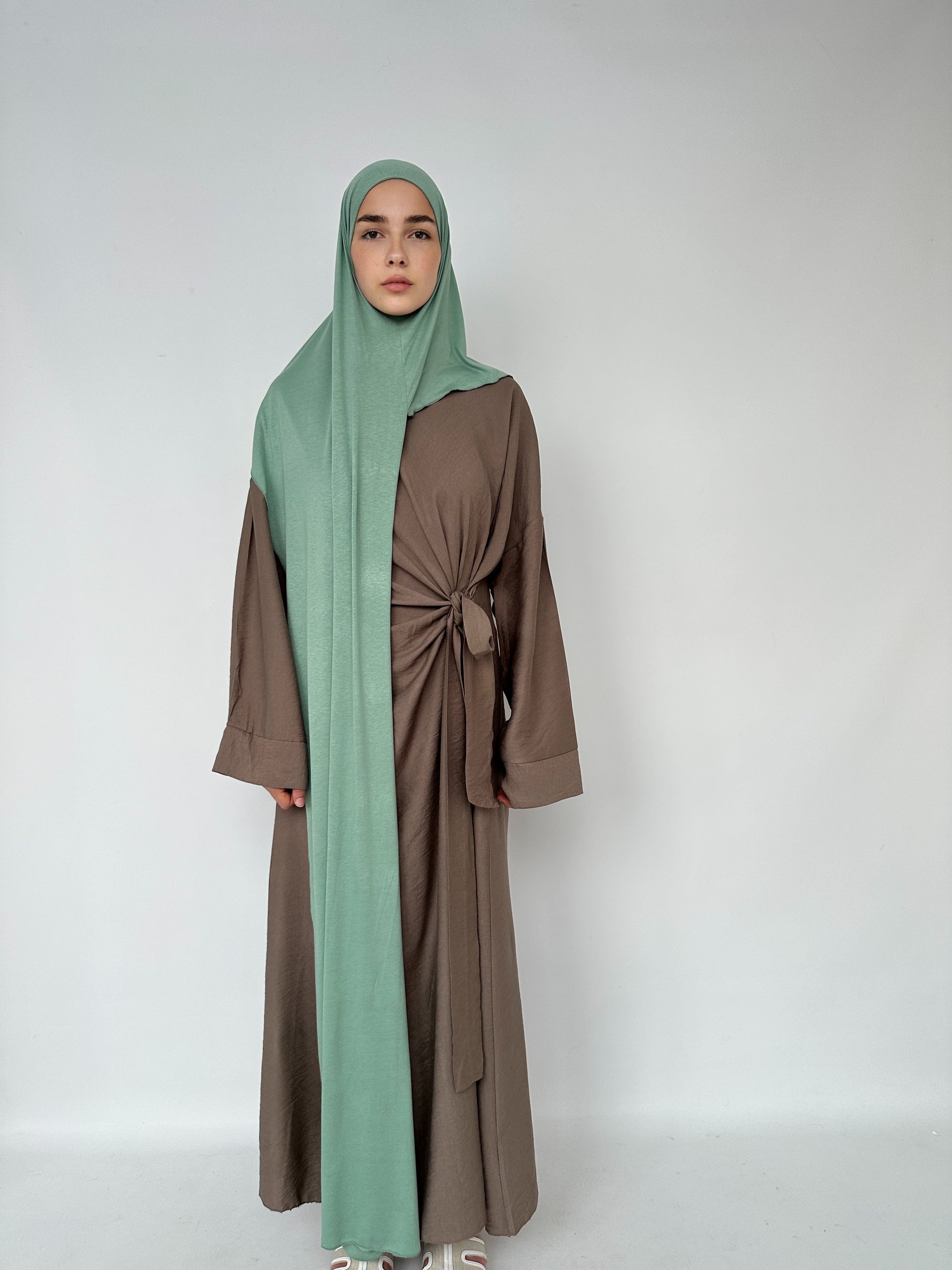 HIJAB JERSEY À ENFILER VERT D’EUX