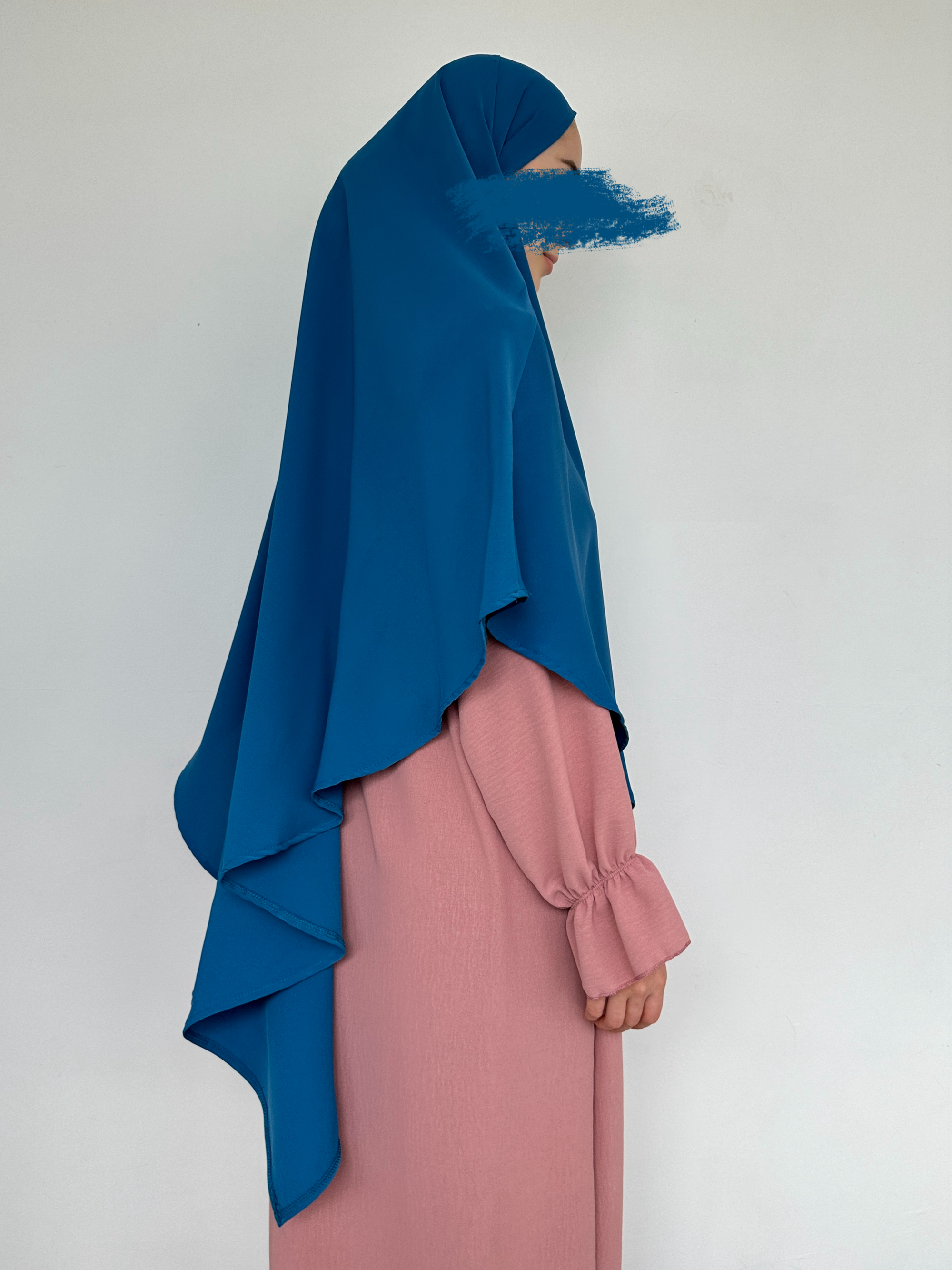 KHIMAR SOIE DE MÈDINE AZUR