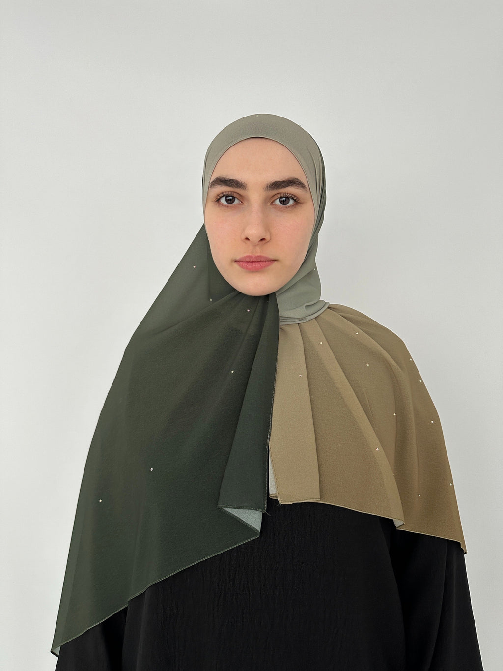 Hijab mousseline dégradé
