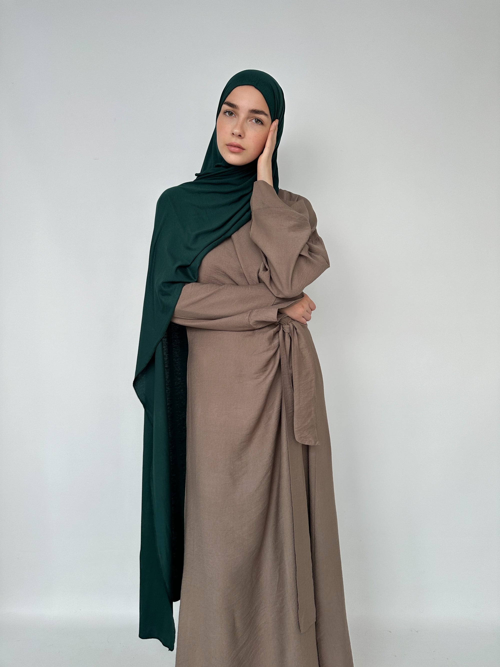 HIJAB JERSEY À ENFILER VERT