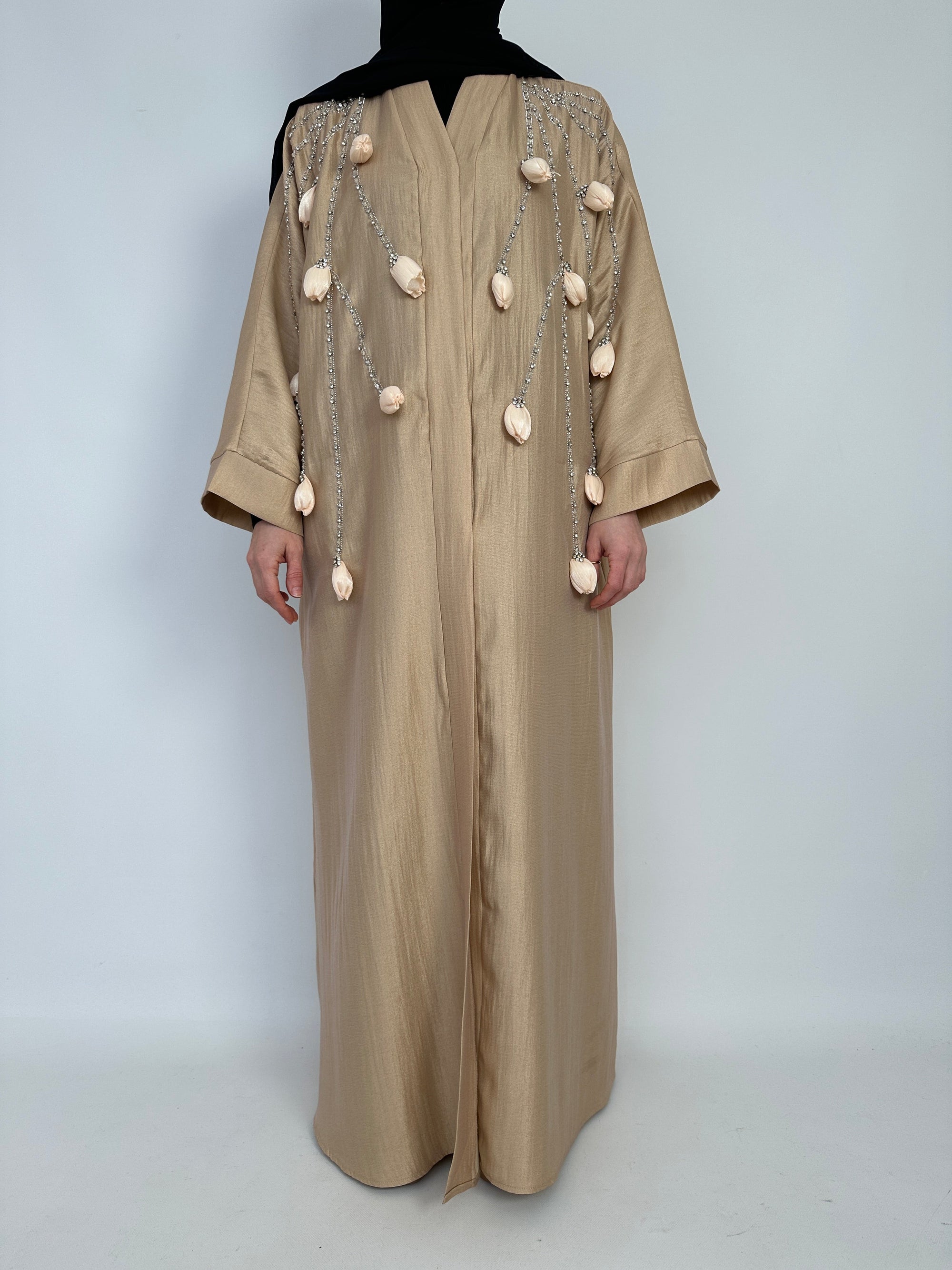 KIMONO STRASS CAMEL