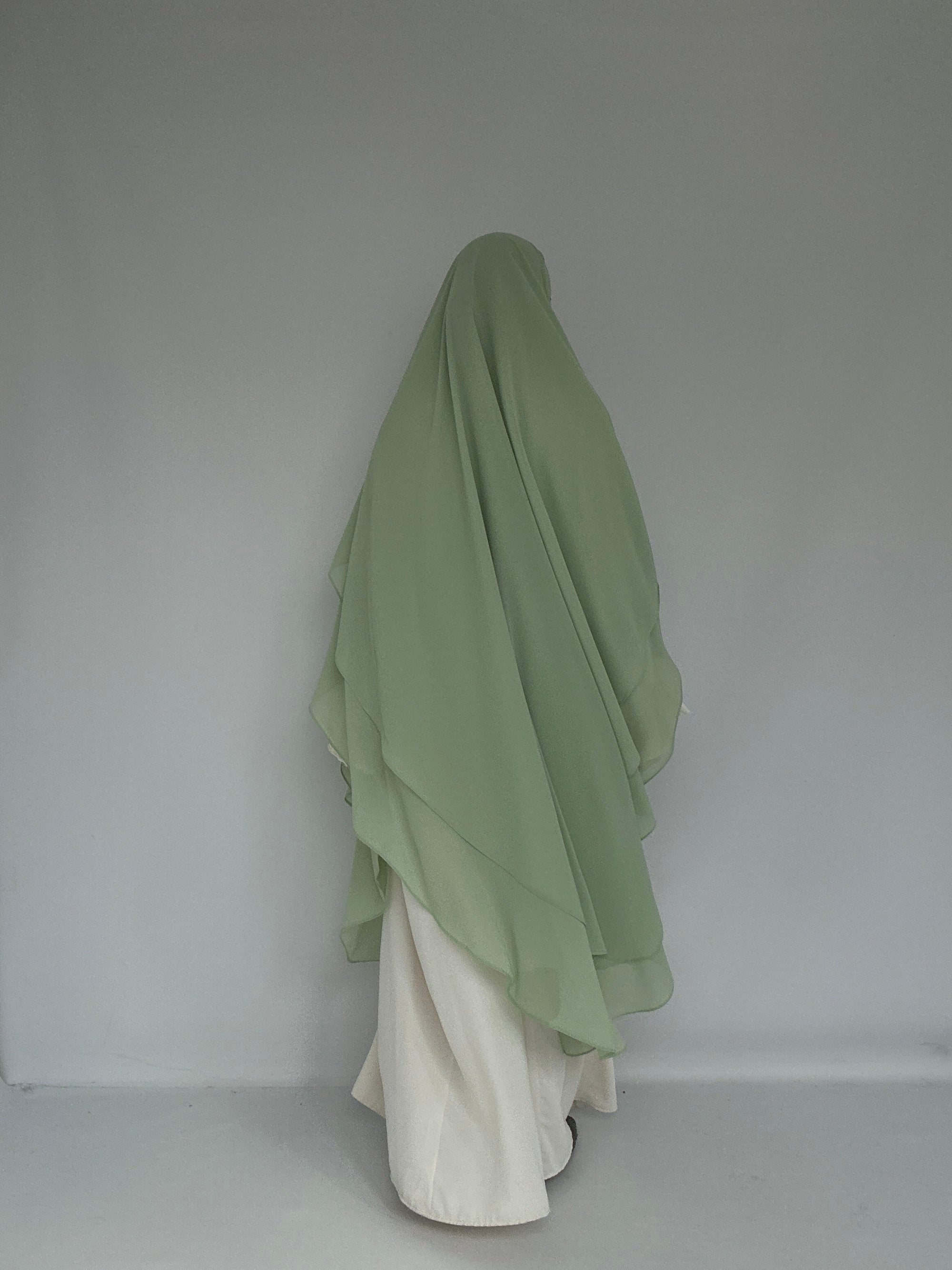 KHIMAR XXL MOUSSELINE PISTACHE