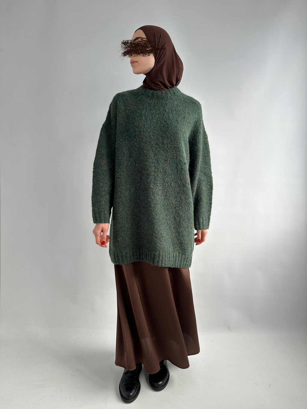 PULL LONGUE VERT
