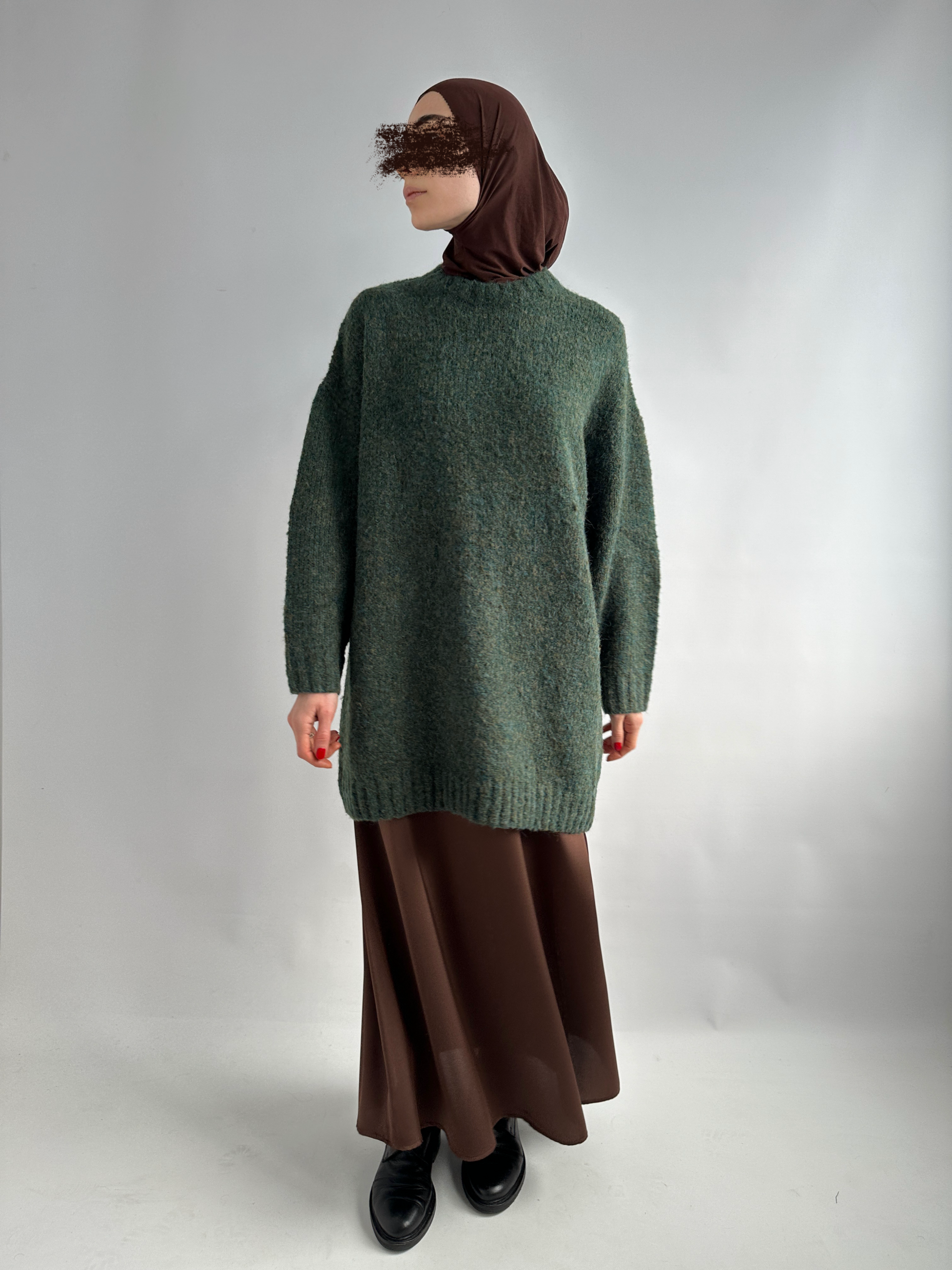 PULL LONGUE VERT