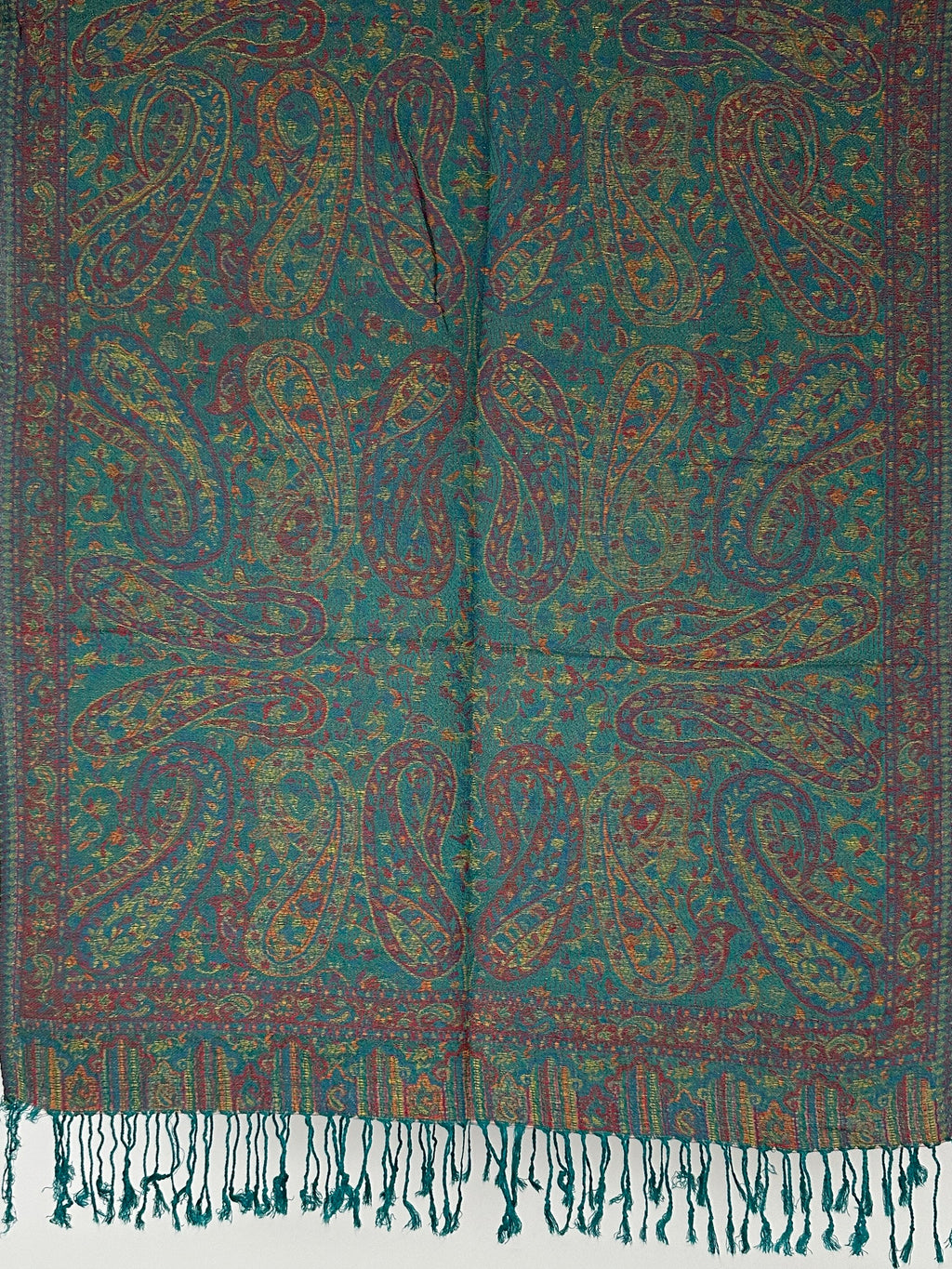 PASHMINA À MOTIFS AVEC FRANGES