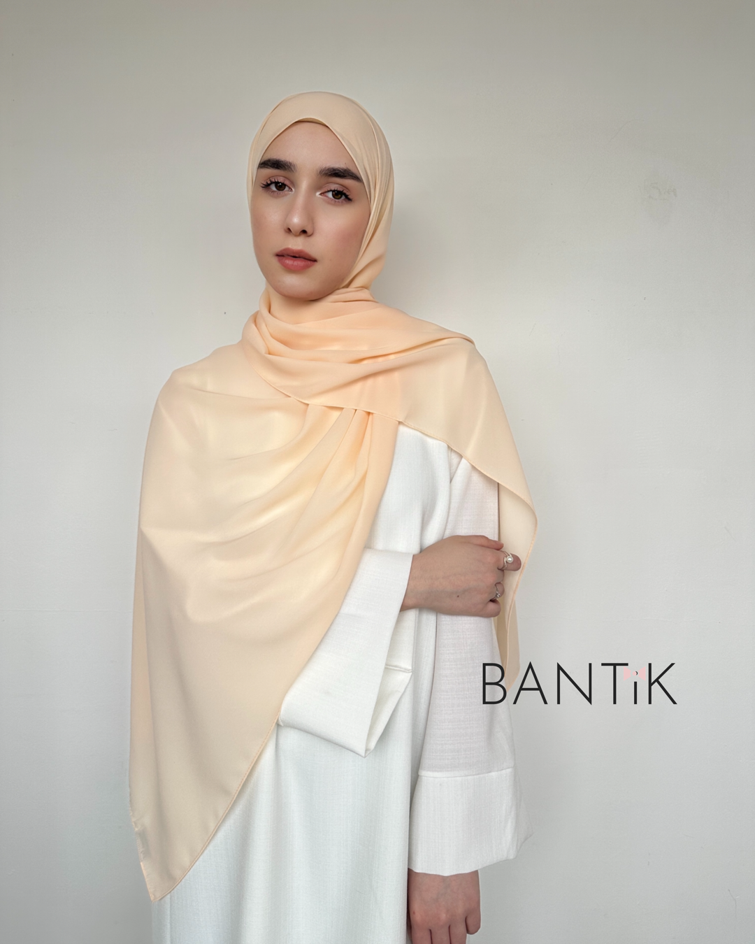 HIJAB SOIE DE MÈDINE BISQUE