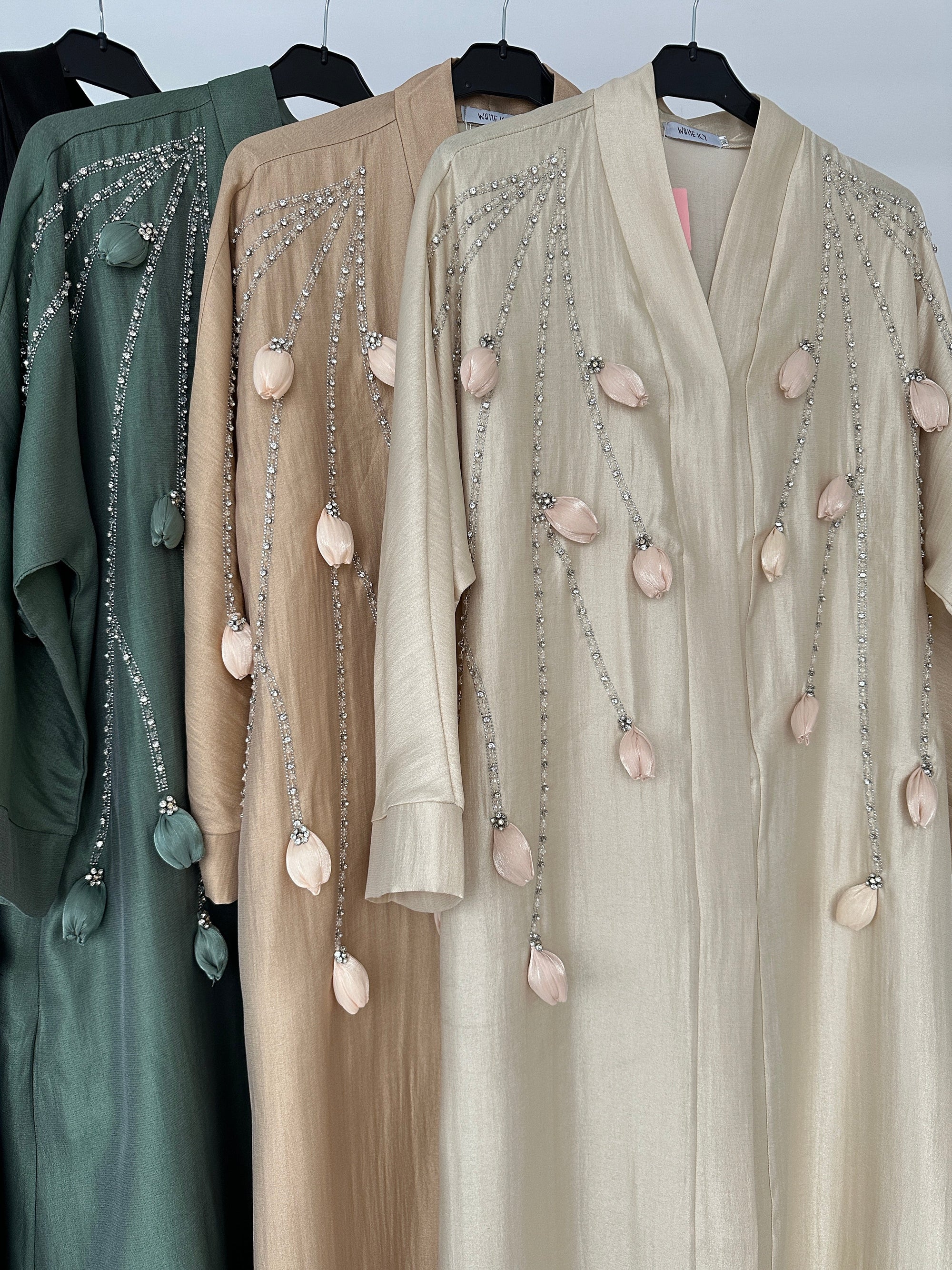 KIMONO STRASS VERT