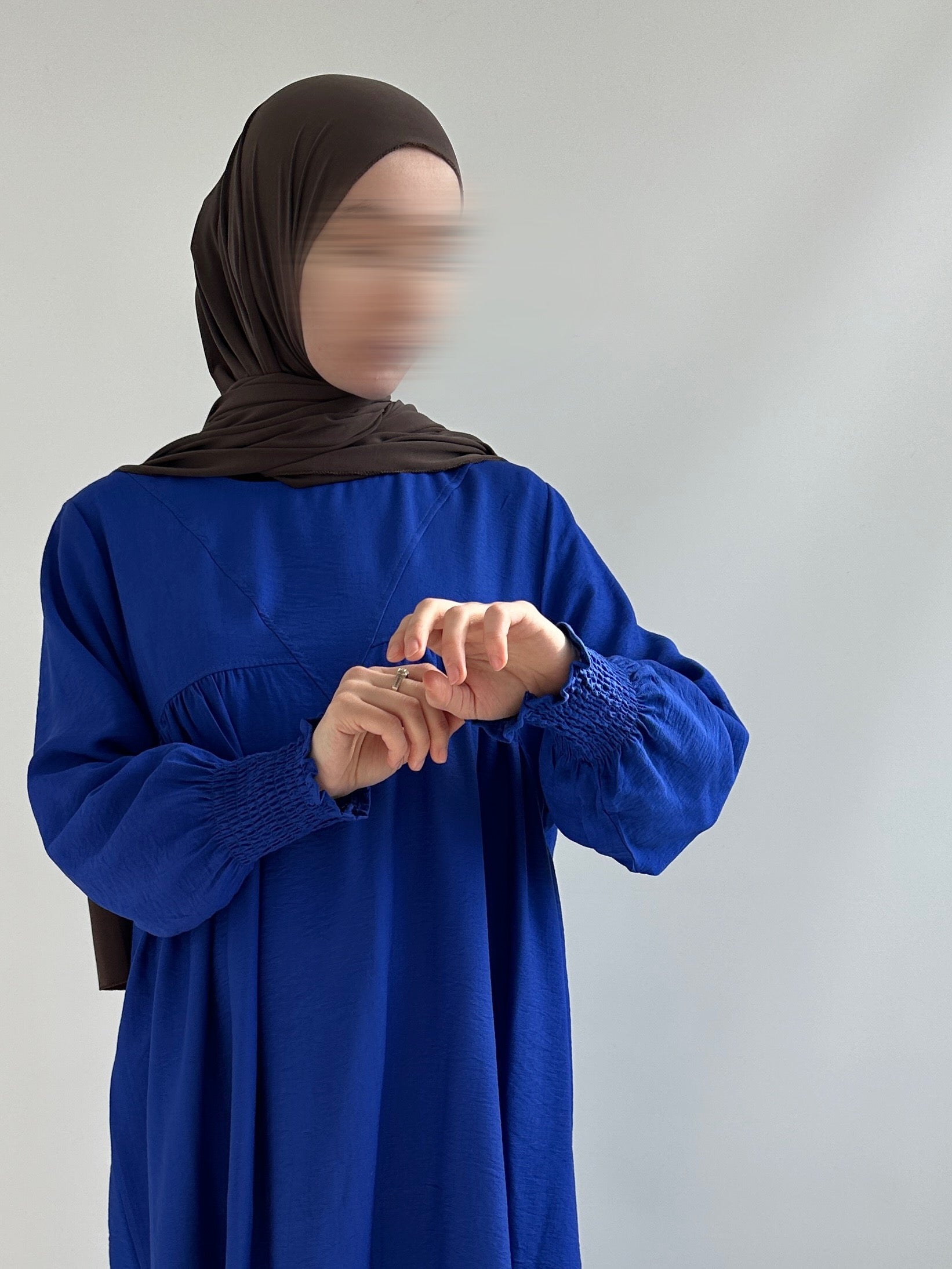 ROBE NOUR LONGUE BLEU